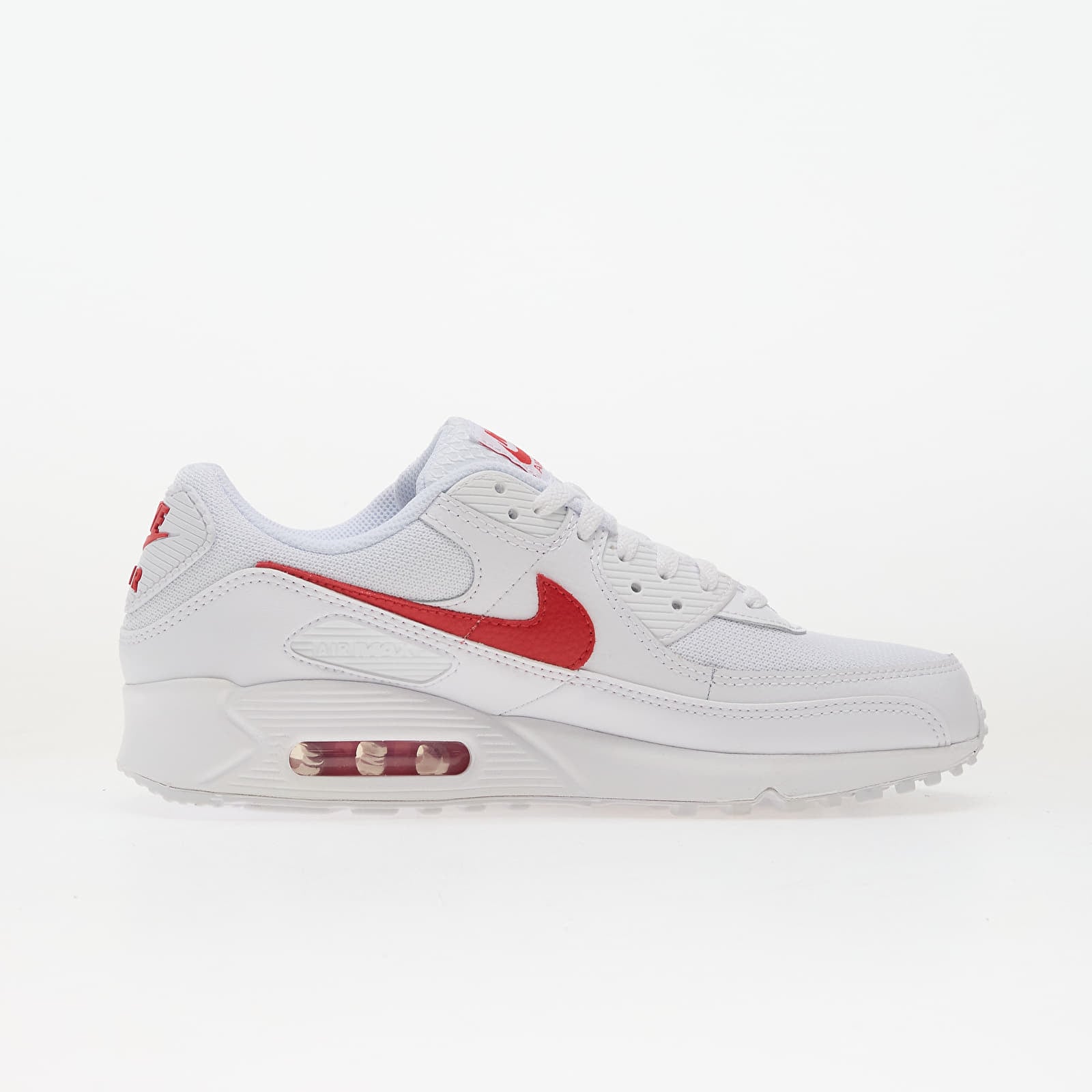 Miesten lenkkarit ja kengät Nike Air Max 90 White/ University Red-White
