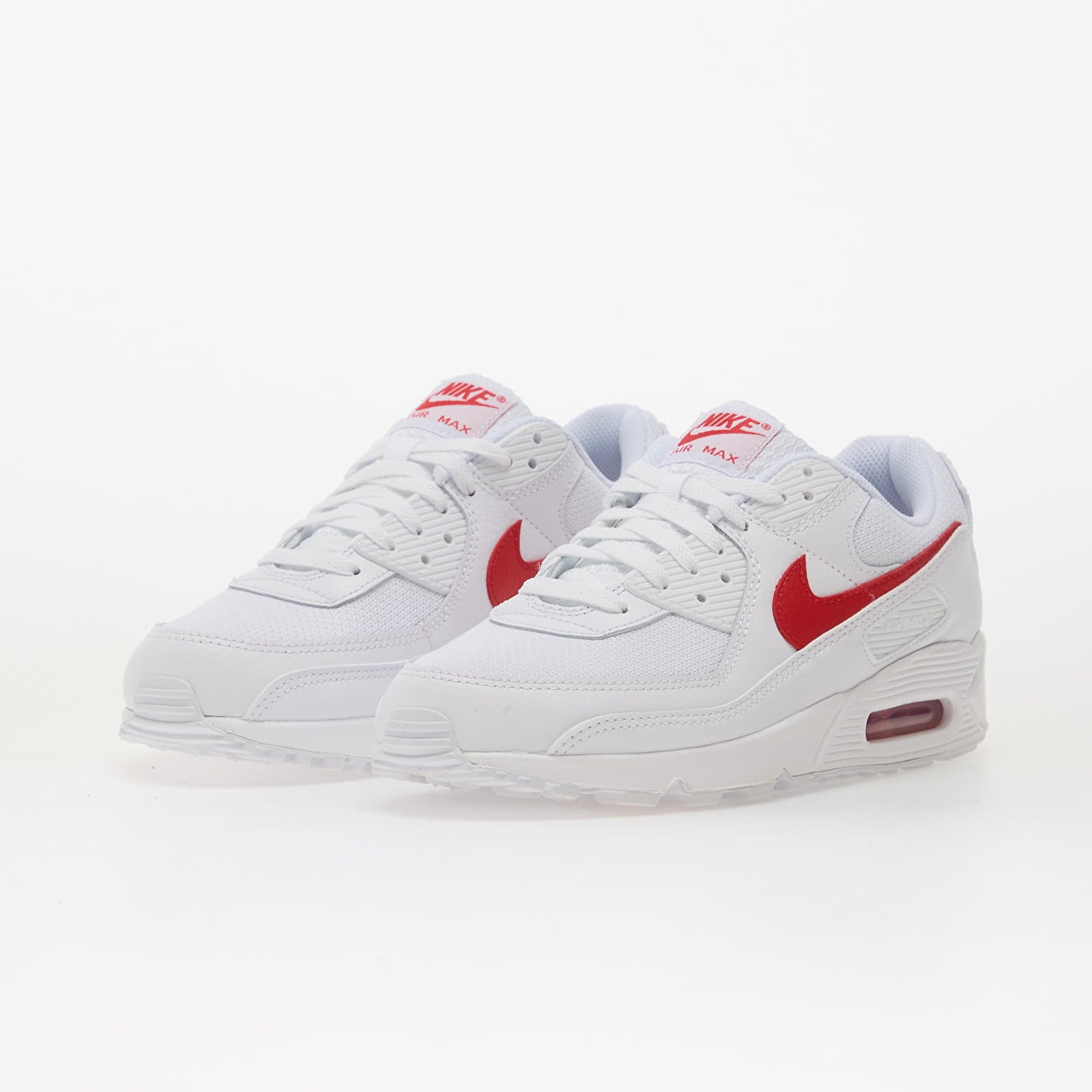 Miesten lenkkarit ja kengät Nike Air Max 90 White/ University Red-White