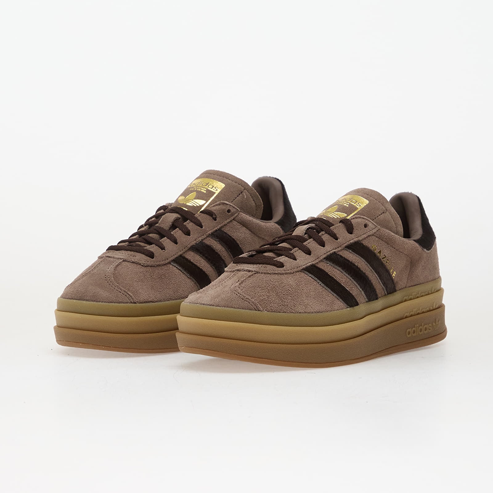 Ženske tenisice adidas Gazelle Bold Earth Strata/ Aurora Coffee/ Gold Met.