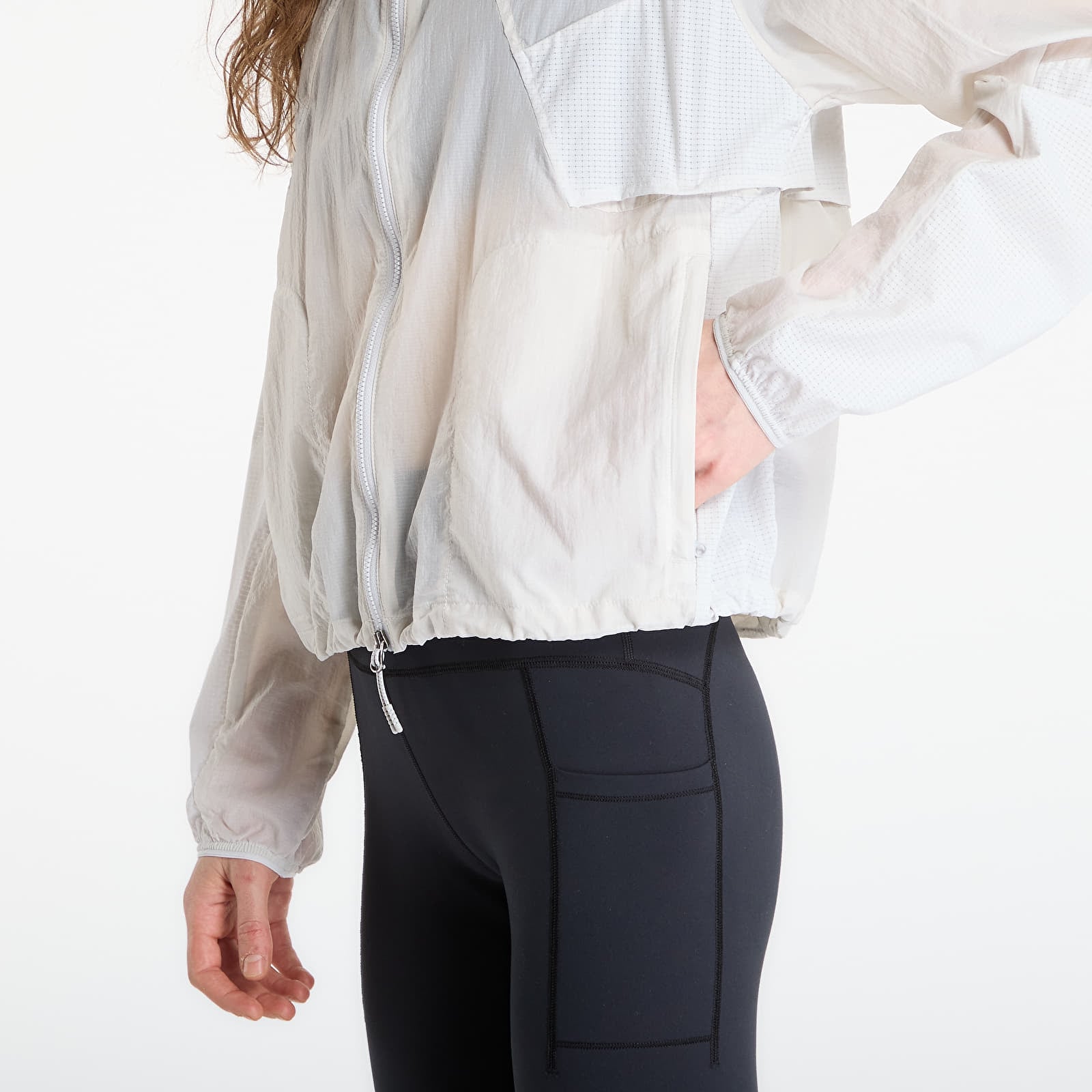 Dámské bundy New Balance RC Jacket Grey Matter