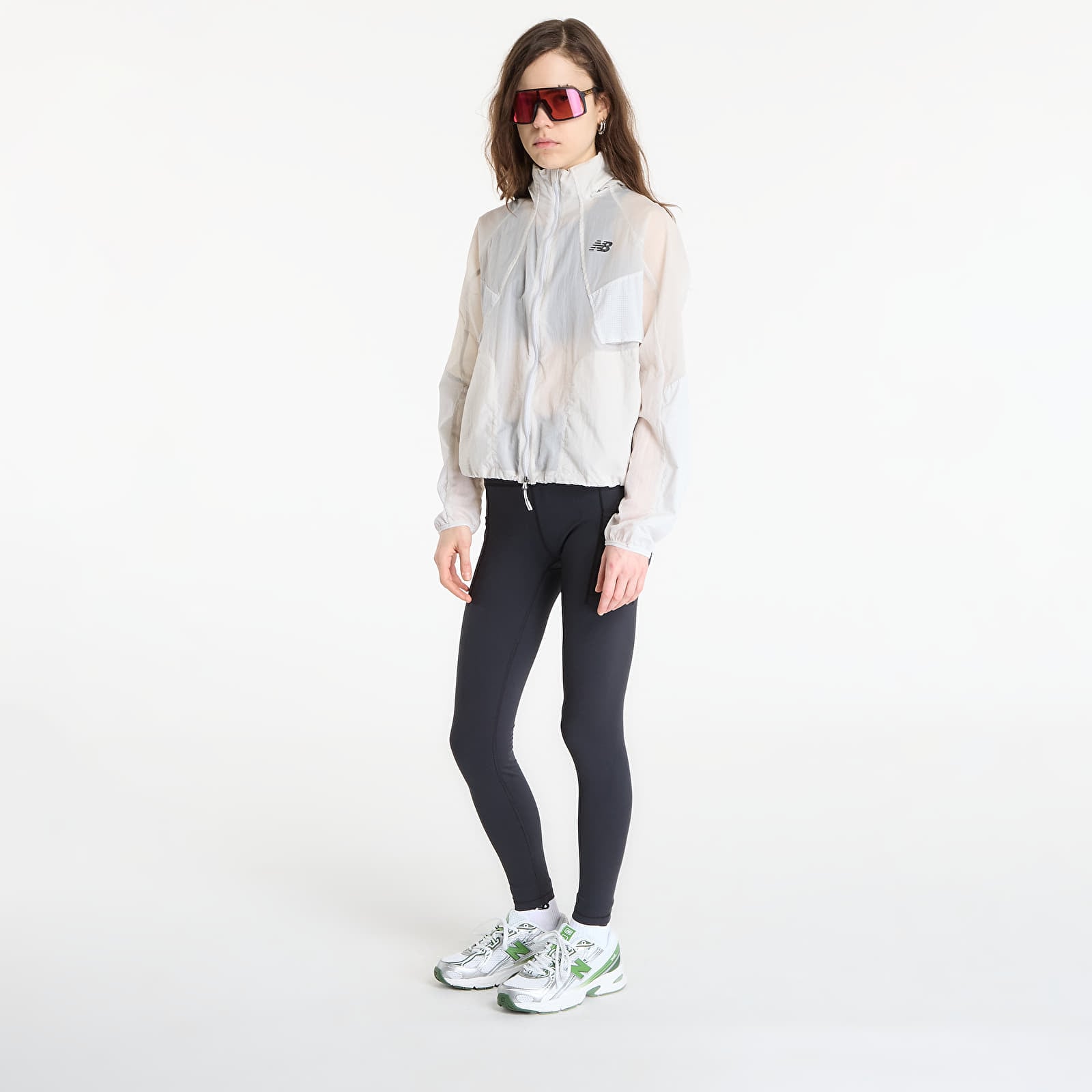 Dámské bundy New Balance RC Jacket Grey Matter