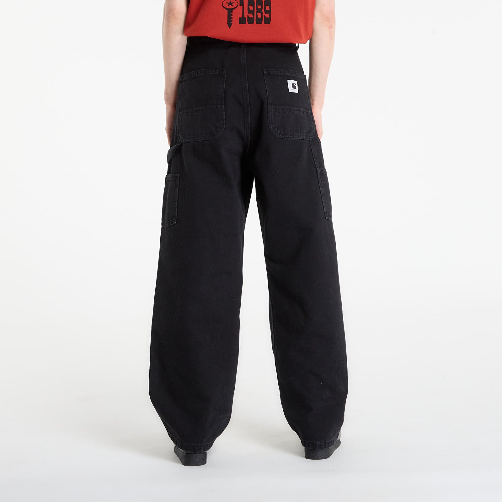 Női farmerek Carhartt WIP W' Brandon Double Knee Pant Black