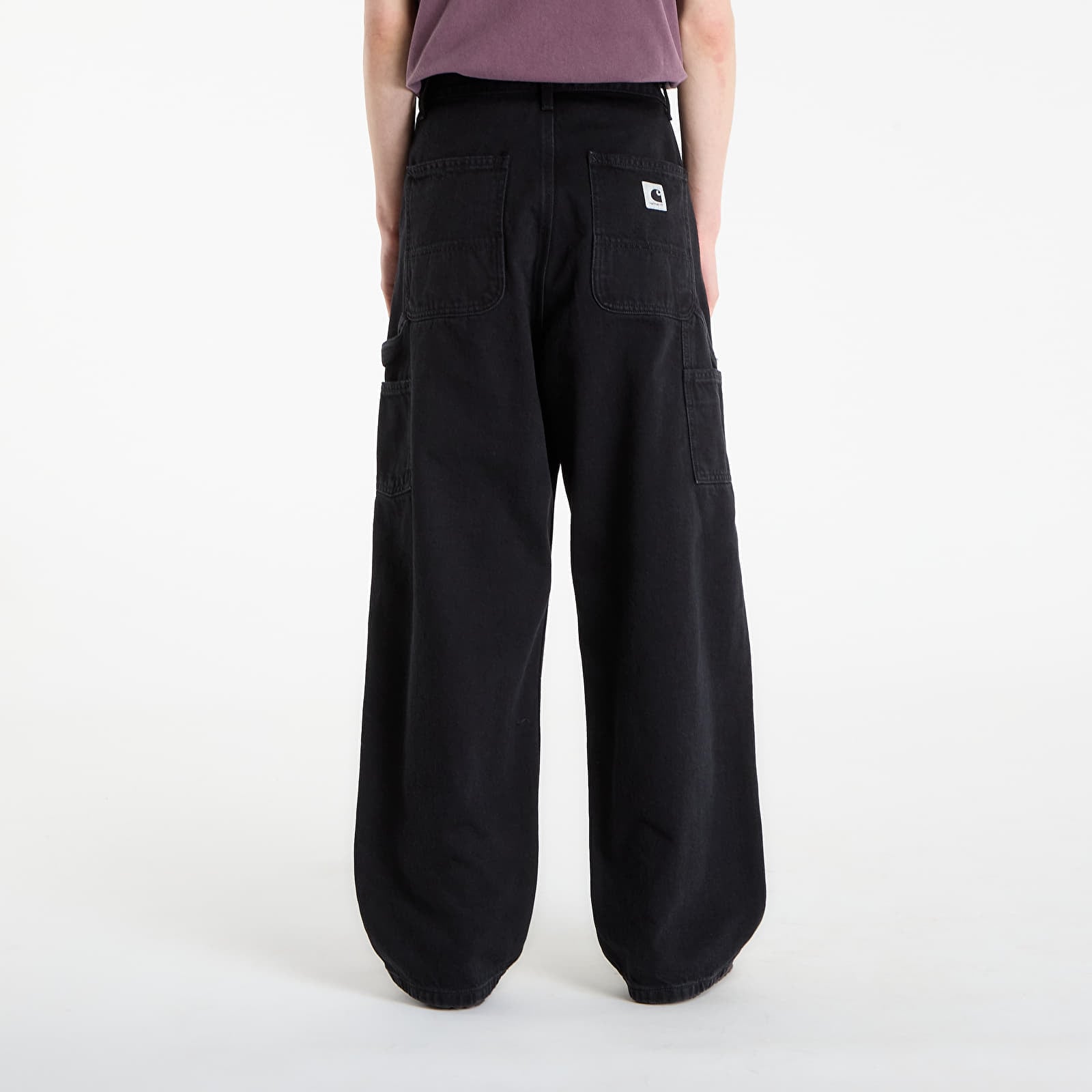 Női farmerek Carhartt WIP W' Brandon Single Knee Pant Black