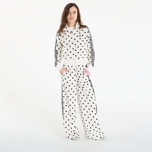 adidas Satin Polka Dots Tt Track Top Off White | Queens