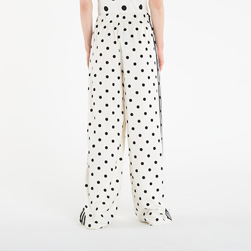 adidas Satin Polka Dots Wide Leg Pant Off White | Queens