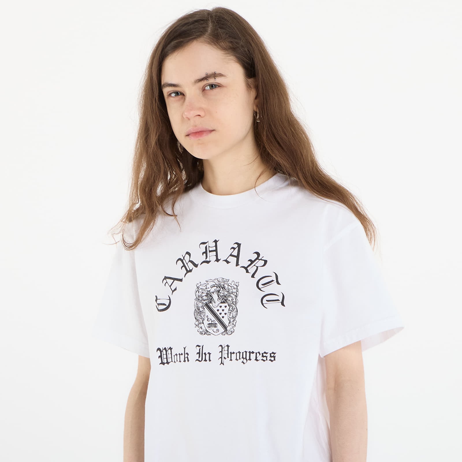 Tricouri bărbați Carhartt WIP S/S Coat Of Arms T-Shirt UNISEX White