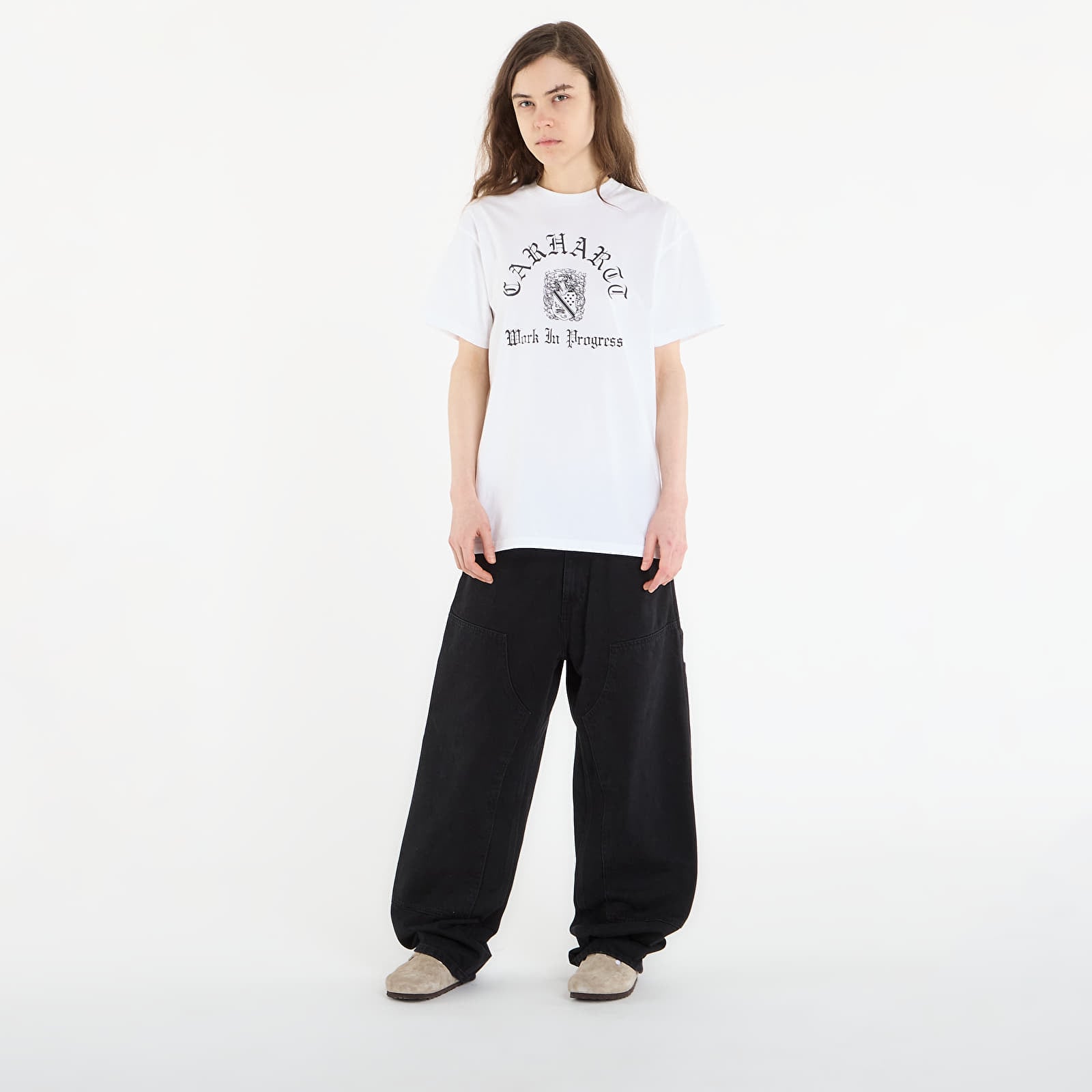 Tricouri bărbați Carhartt WIP S/S Coat Of Arms T-Shirt UNISEX White