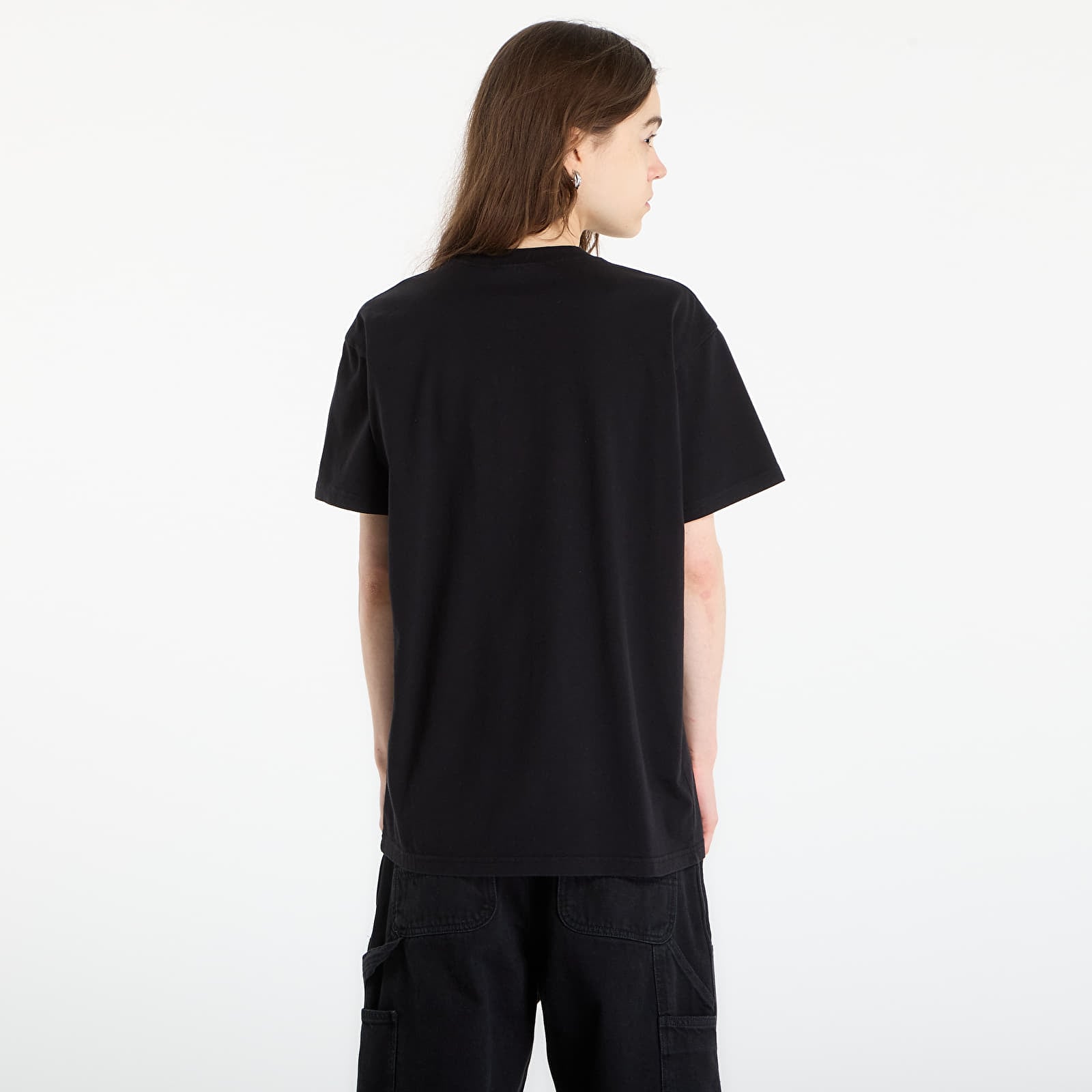 Miesten T-paidat Carhartt WIP S/S Pond Corps Pocket T-Shirt UNISEX Black