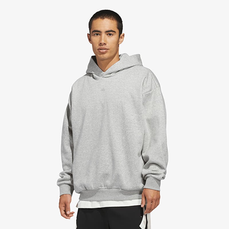 Світшот adidas Basketball Fleece Hoodie (Gender Neutral) Medium Grey Heather