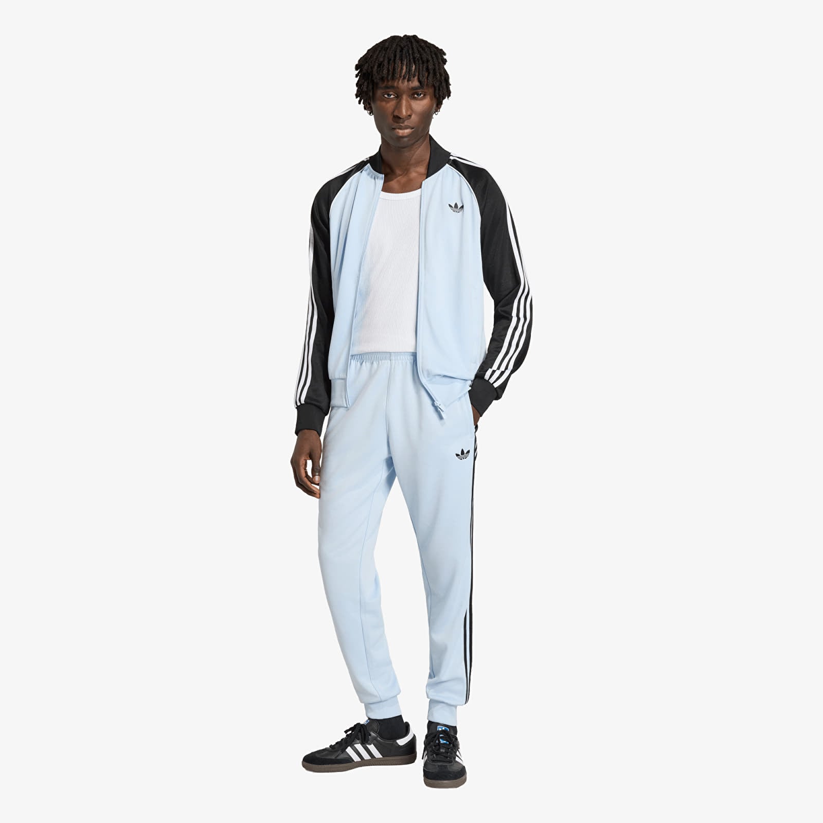Moške trenirke  adidas Sst Track Pants Crystal Sky