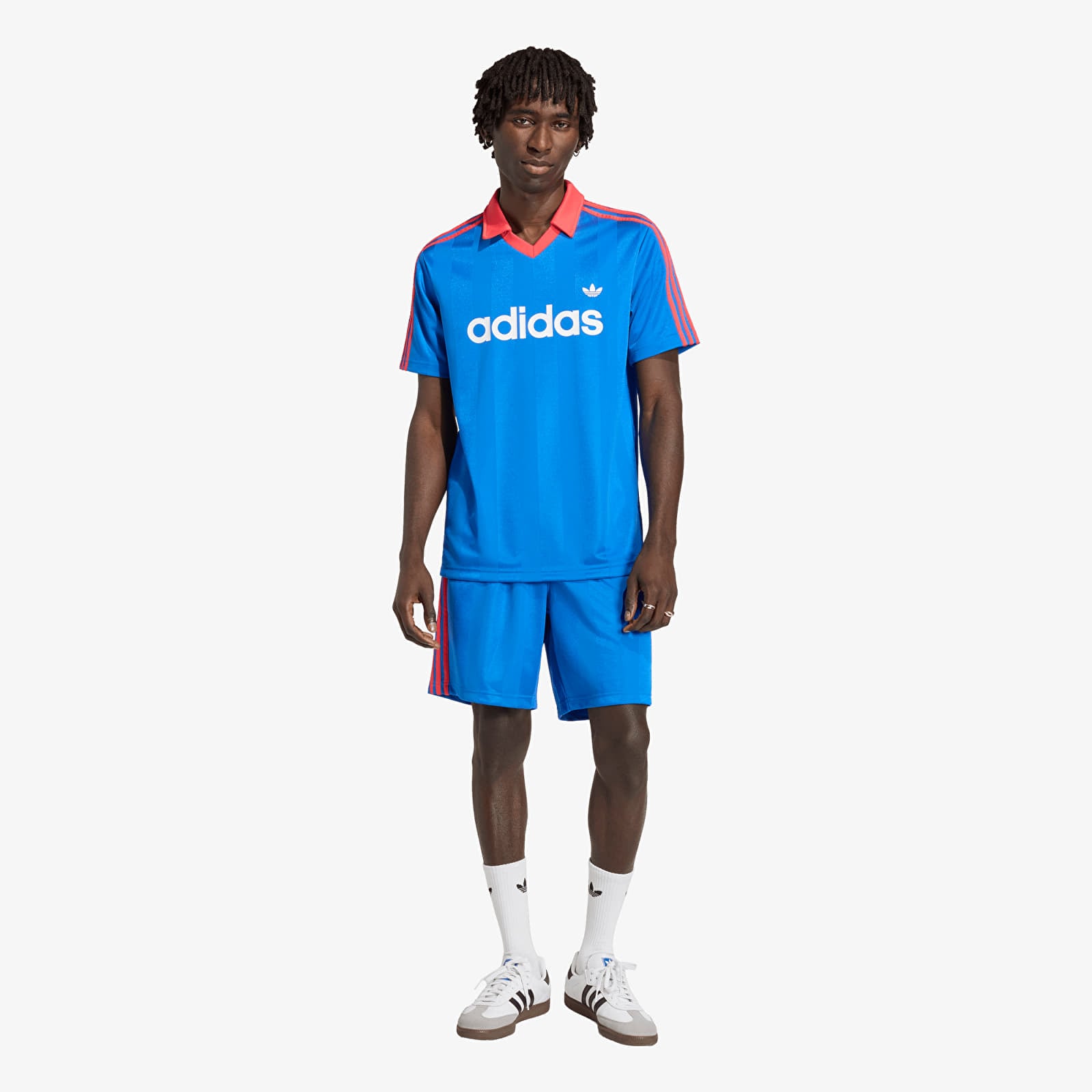 Trikots für Männer adidas Archive Collar Engineered Jersey Blue