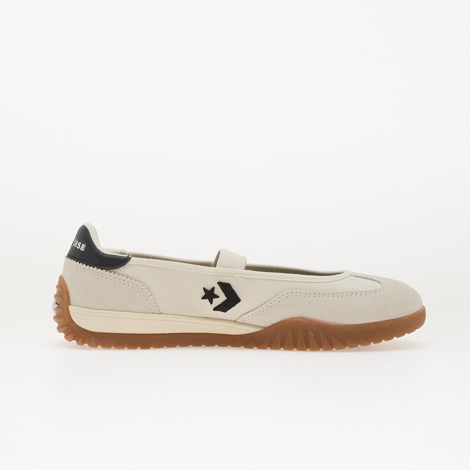 Vīriešu čības un apavi Converse Run Star Trainer Ballet Flat Egret/ Black/ Gum