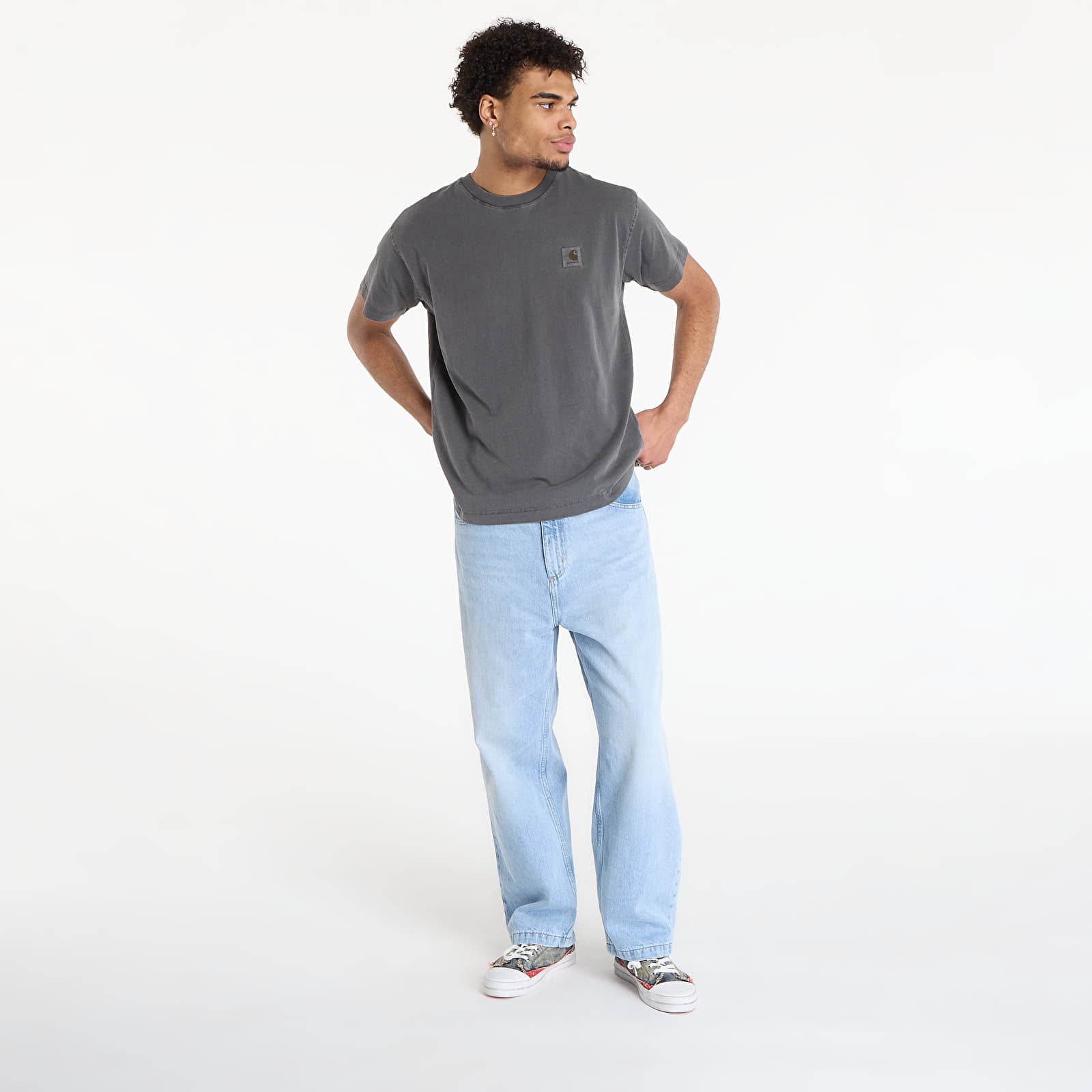 T-Shirts Männer Carhartt WIP S/S Nelson T-Shirt UNISEX Black