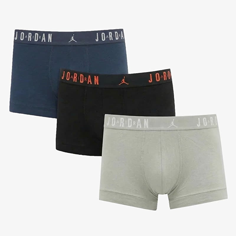 Boxershorts Jordan JHM Mens Flight Cotton 3-Pack Tru Squadron Blue