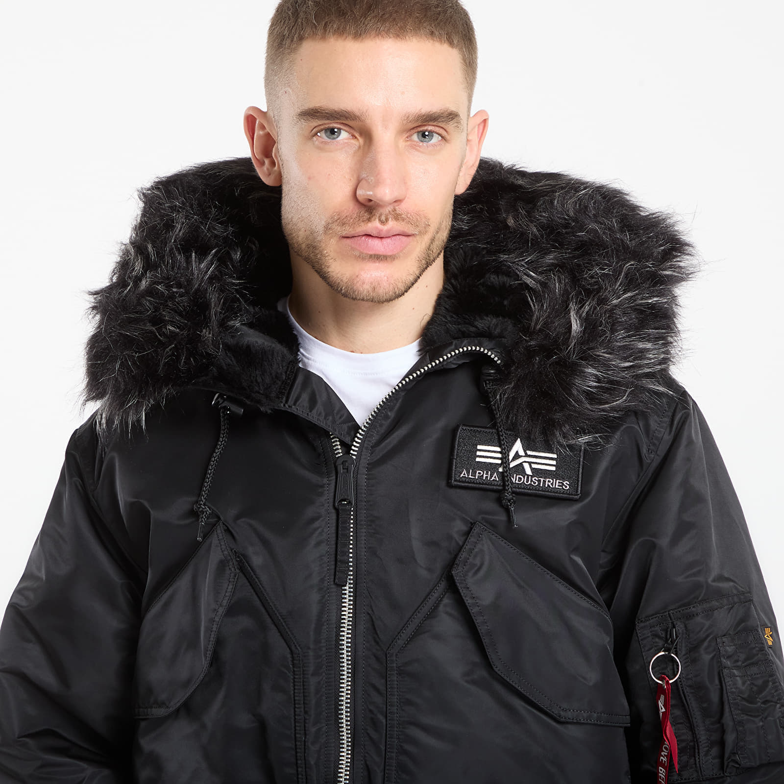 Μπουφάν Alpha Industries 45P Hooded Custom Black M