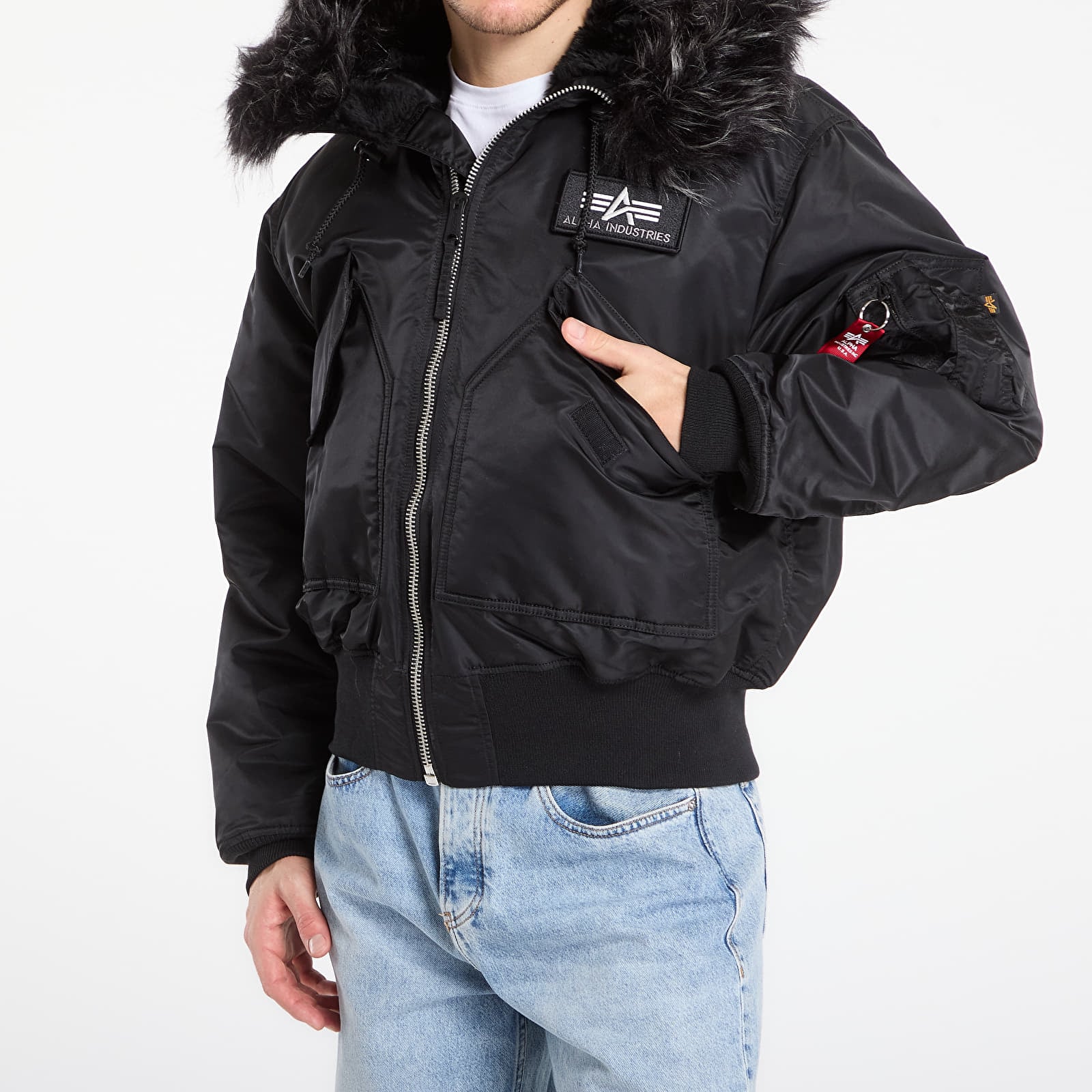 Jackets Alpha Industries 45P Hooded Custom Black