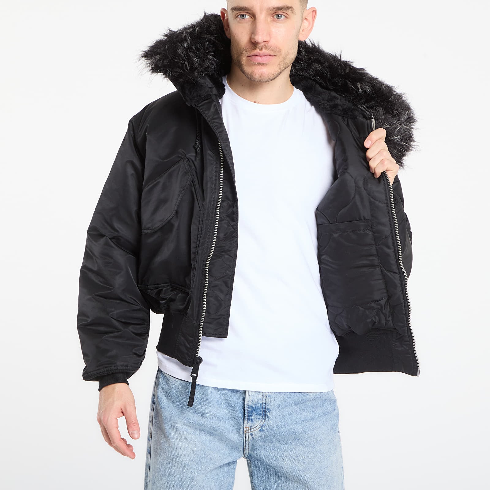 Jackets Alpha Industries 45P Hooded Custom Black