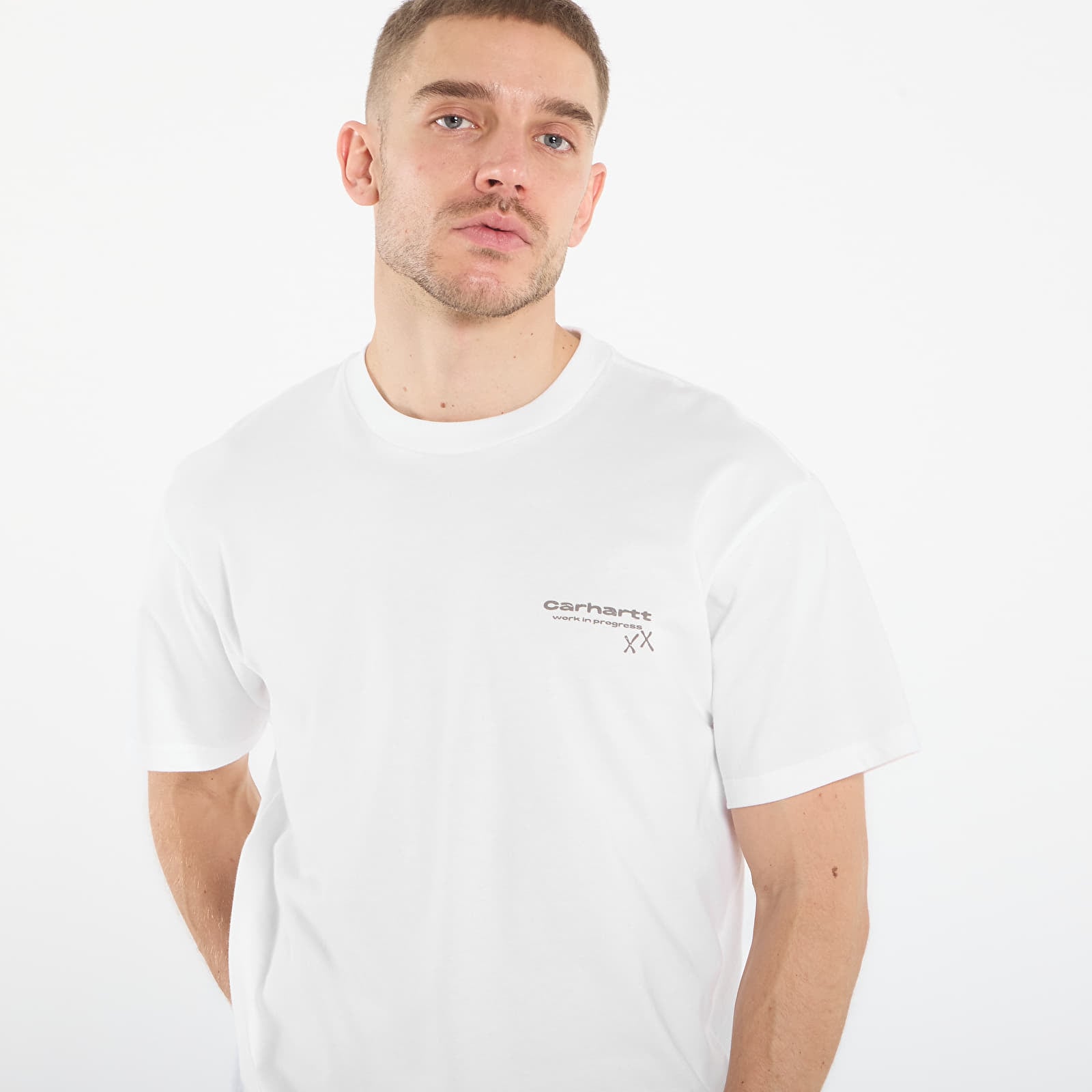 Miesten T-paidat Carhartt WIP S/S Garble T-Shirt UNISEX White
