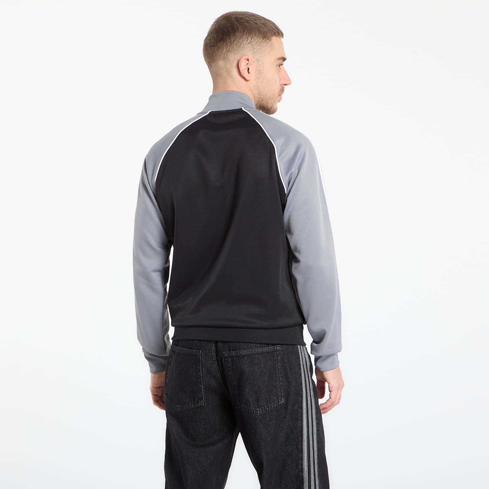 Meeste kampsunid adidas Sst Track Top Black/ Grey/ White