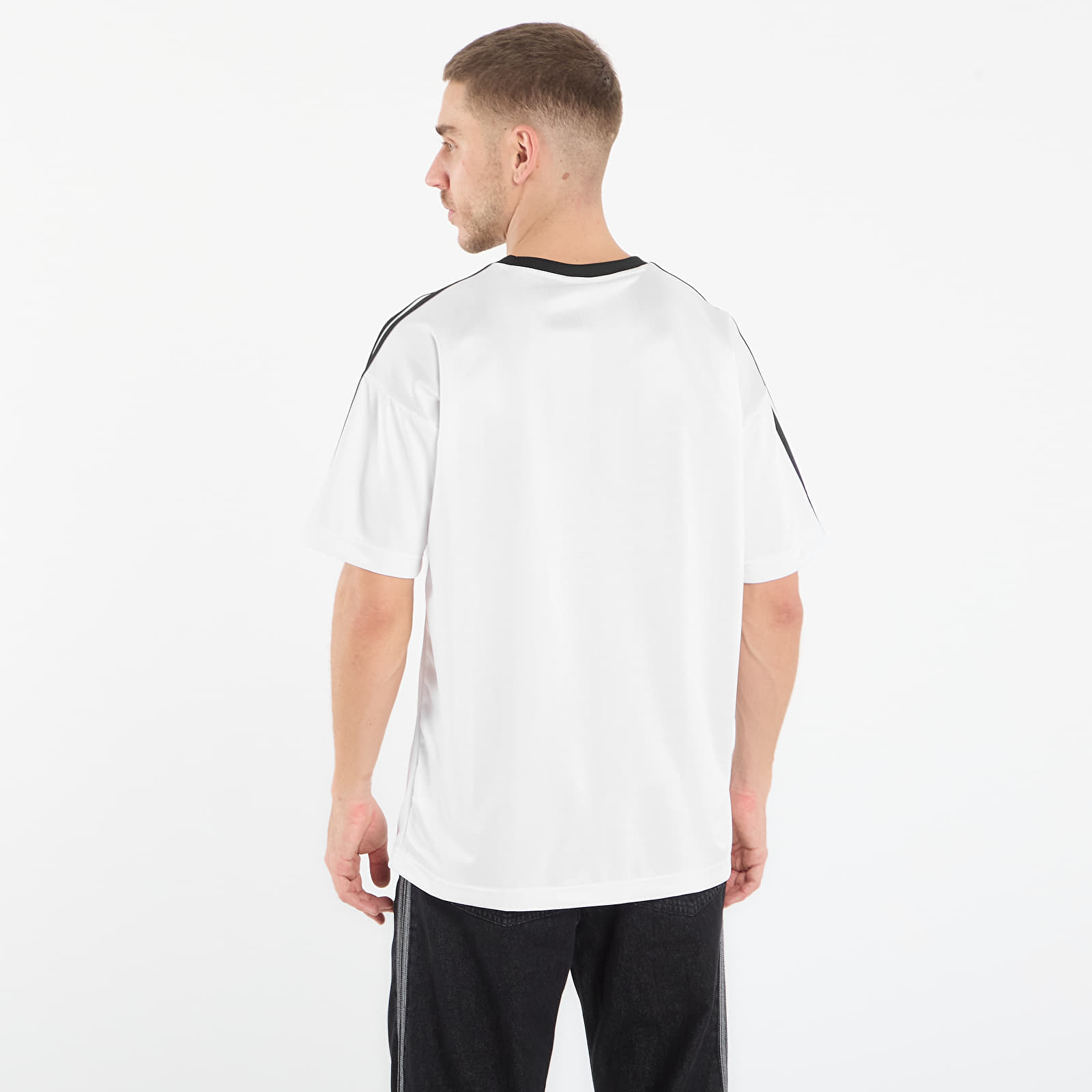 Pánske tričká adidas Adicolor Jacquard Jersey White