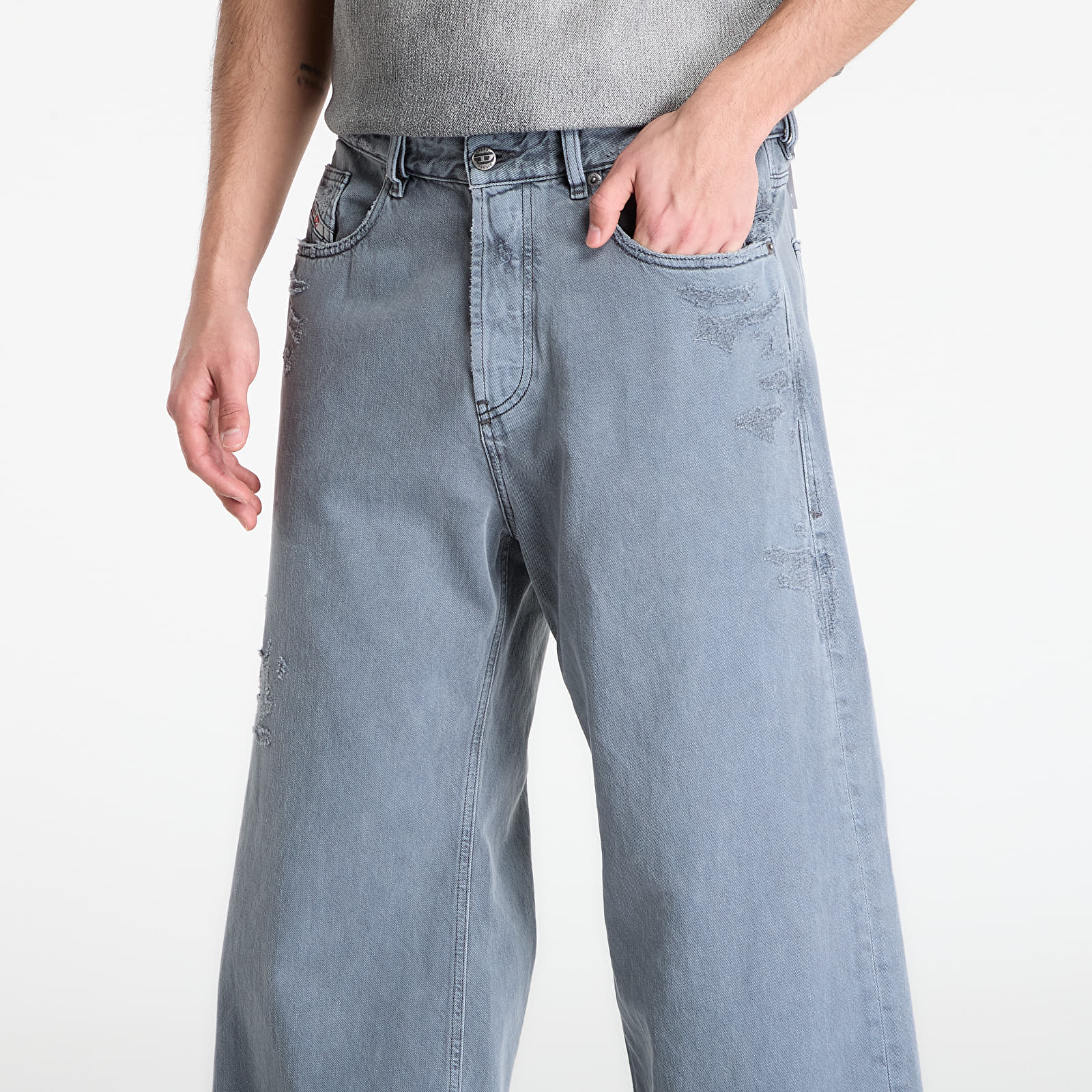 Men's jeans Diesel D-Rise Trousers Black/ Blue