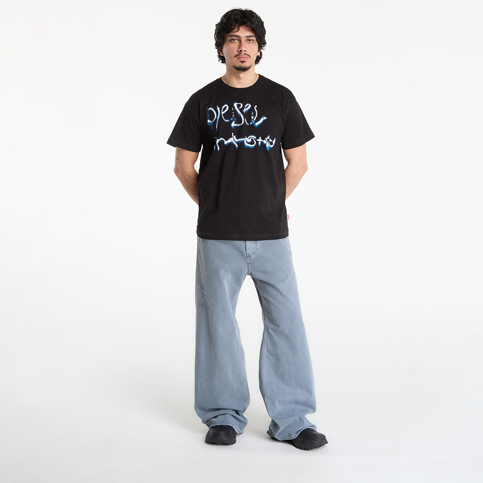 Men's T-shirts Diesel T-Norm-V8 T-Shirt Black