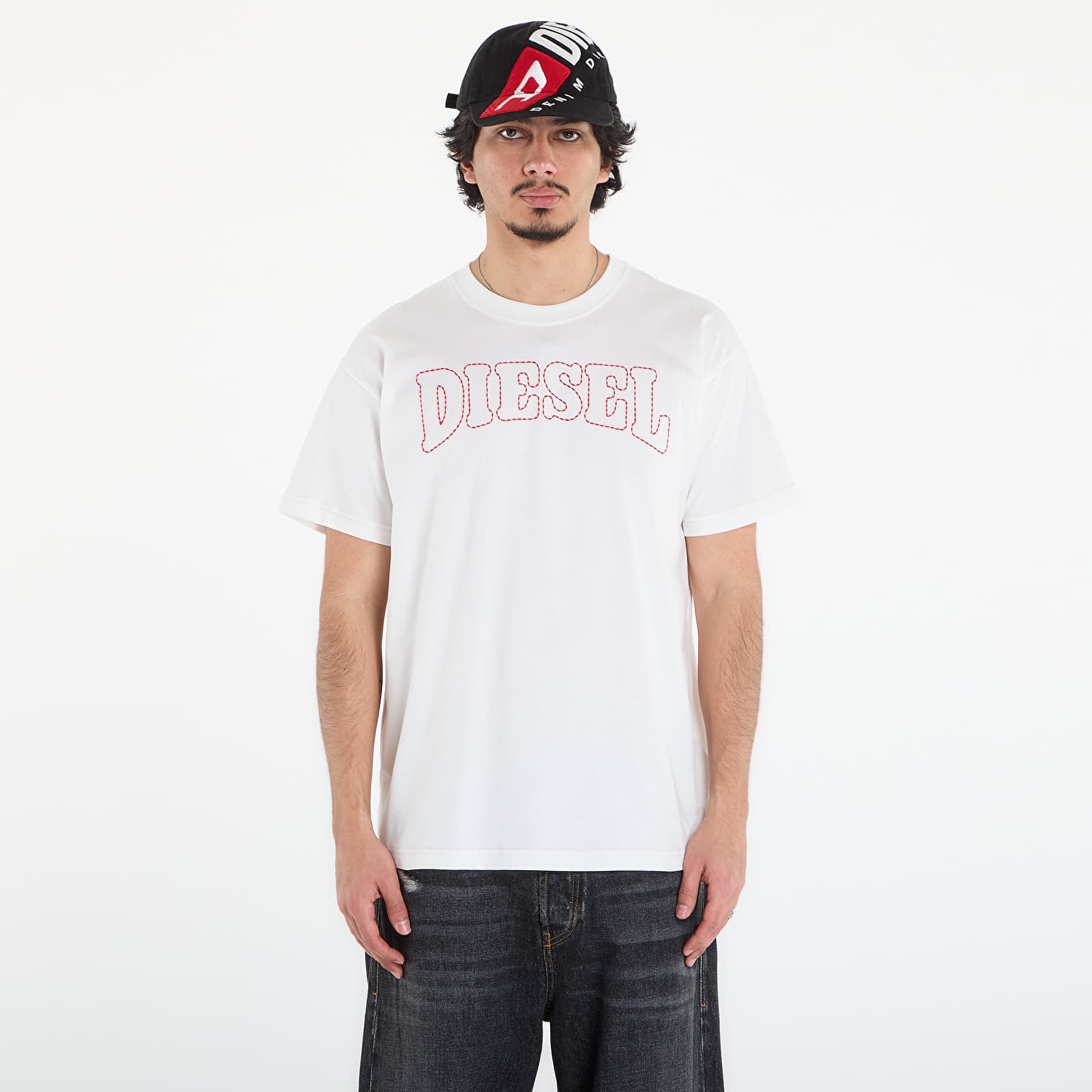 Тениска Diesel T-Norm-V10 T-Shirt Off White XXL