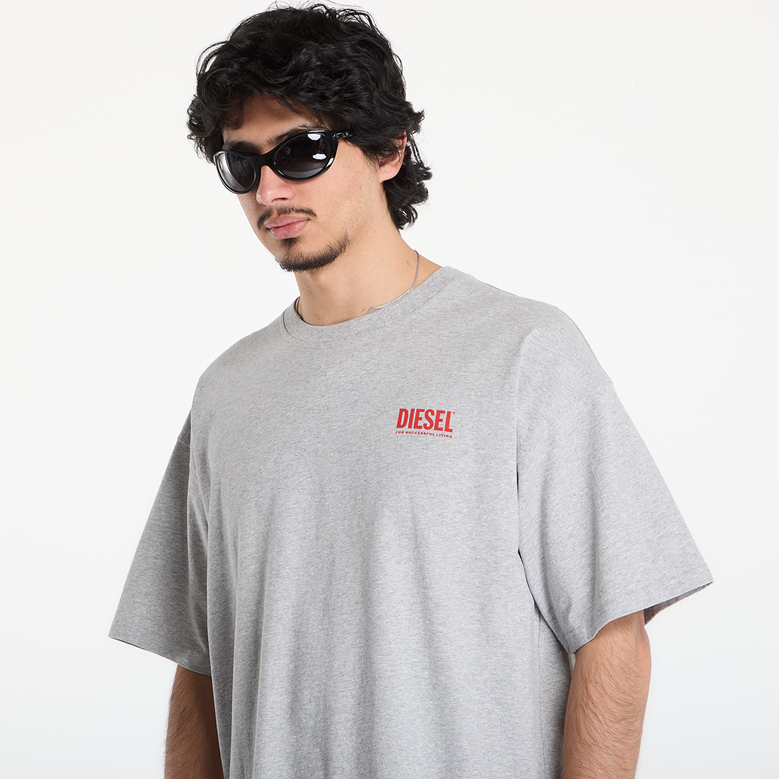 T-Shirts Männer Diesel T-Boxt-Bisk T-Shirt Grey Melange