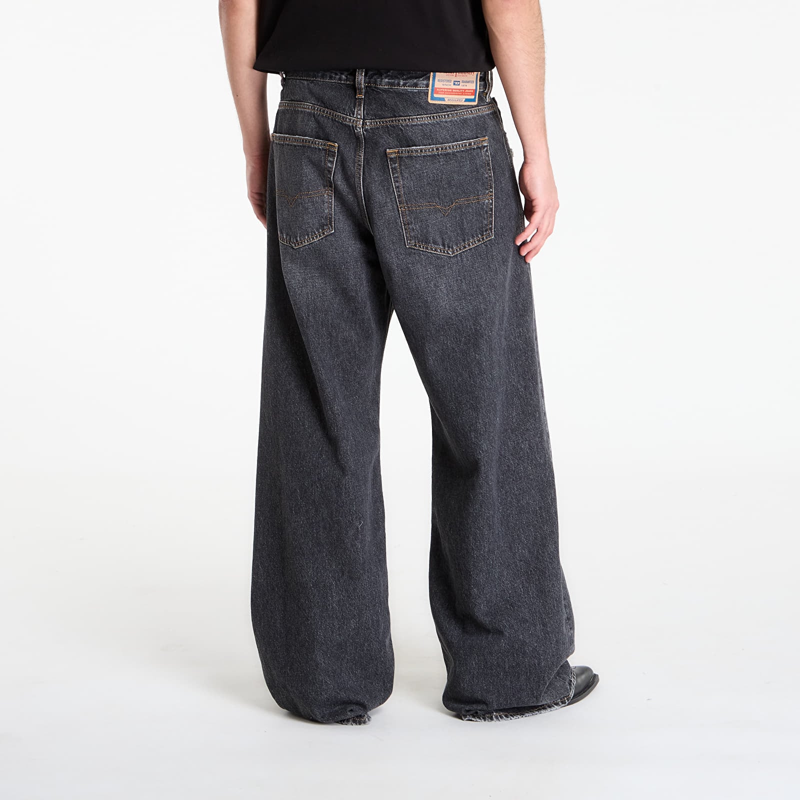 Men's trousers Diesel D-Rise Trousers Black/ Blue