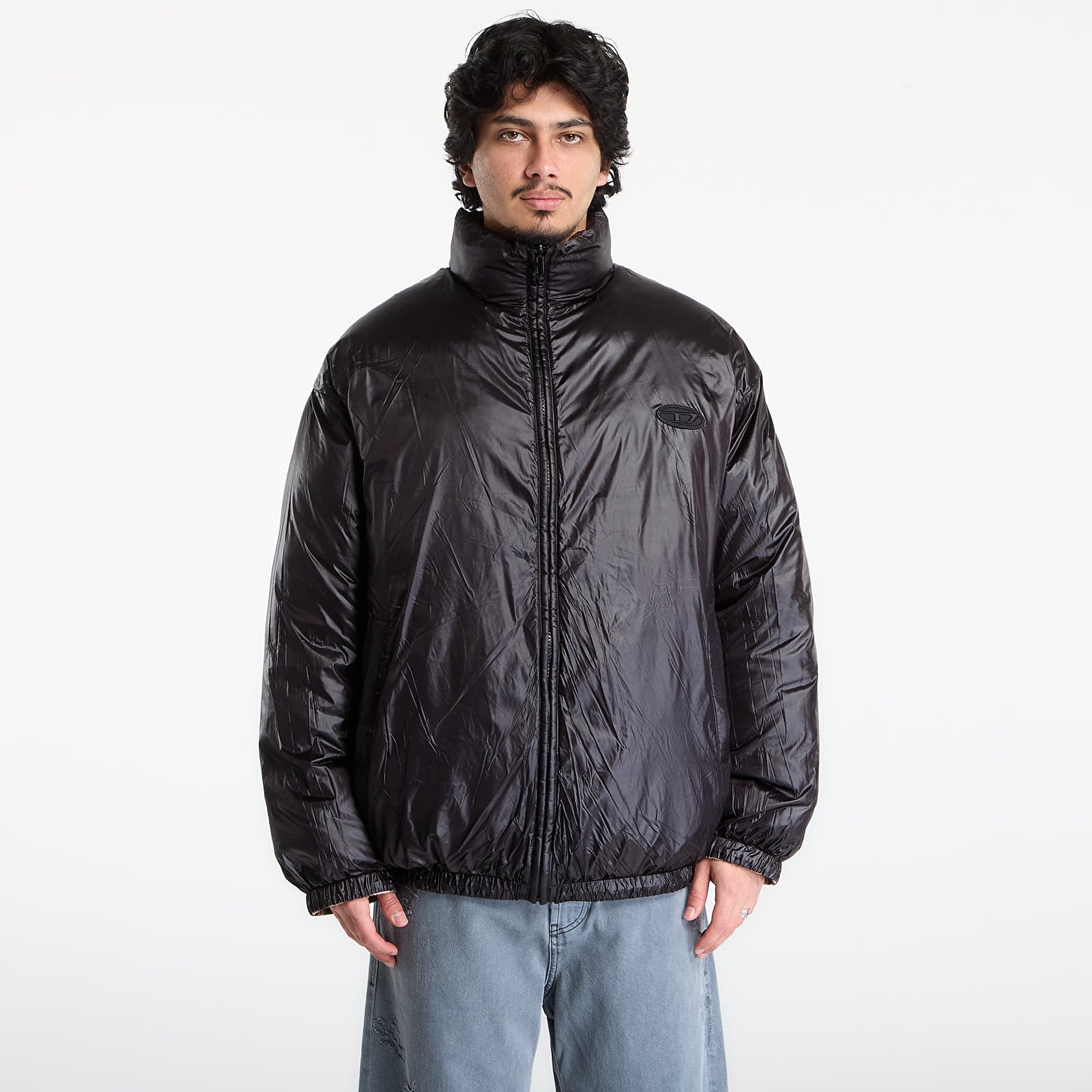 Herrenjacken Diesel W-Bourbon-Enbm Reversible Jacket Charcoal Grey