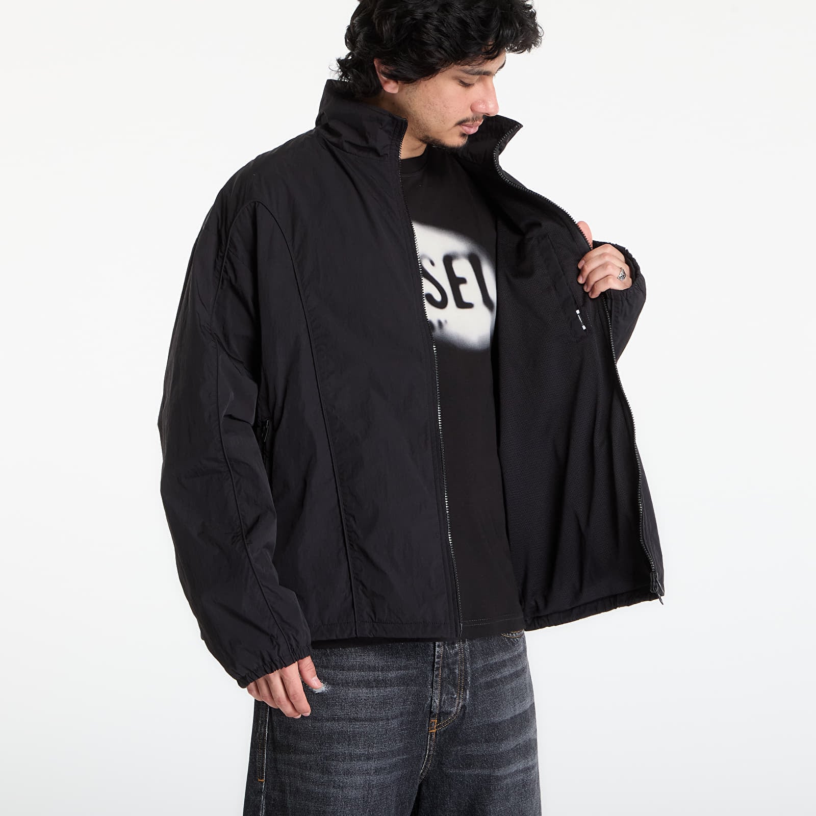 Jakker for menn Diesel J-Five-Wrd-Akad Jacket Black