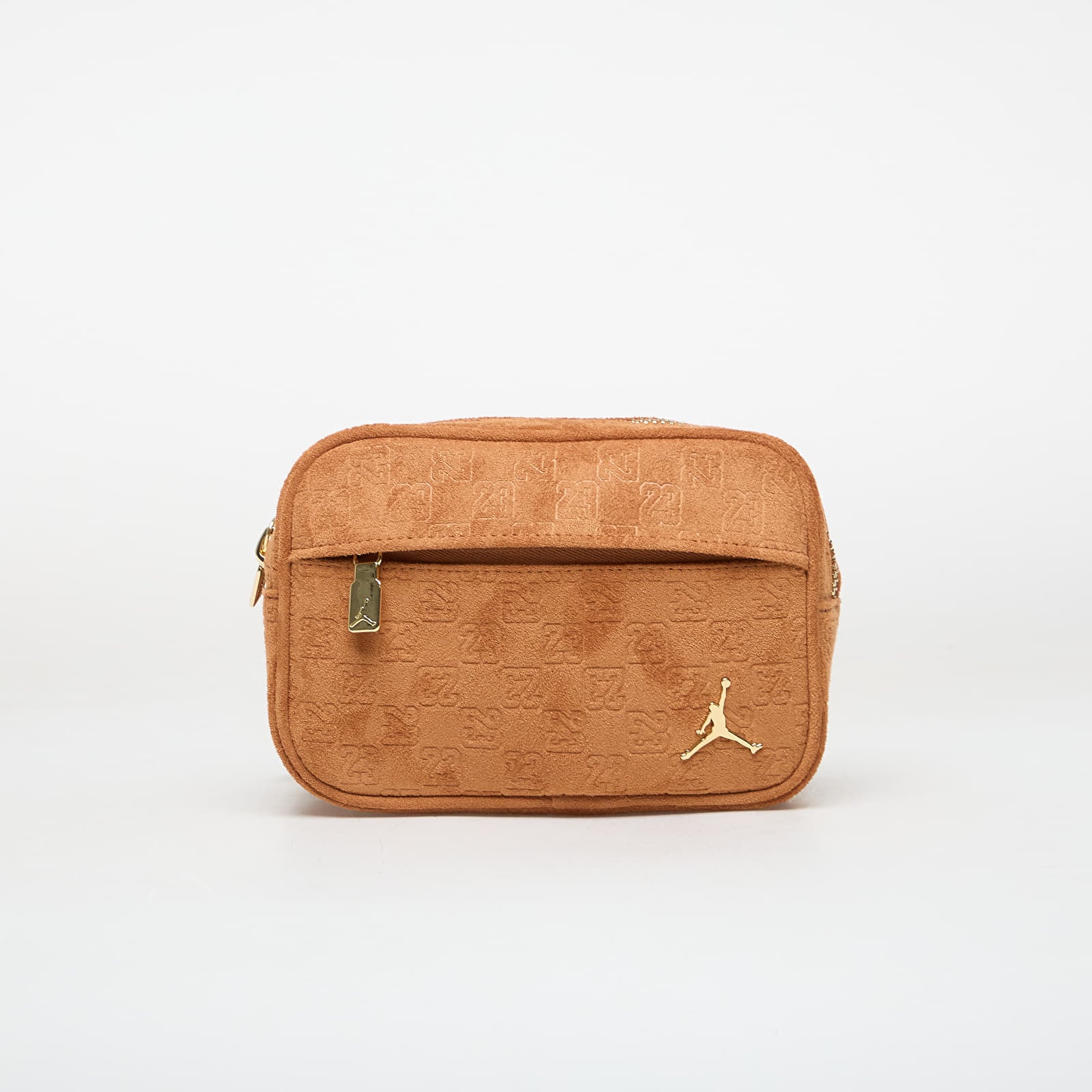 Vīriešu plecu somas Jordan Jam Suede Monogram Camera Bag Cognac