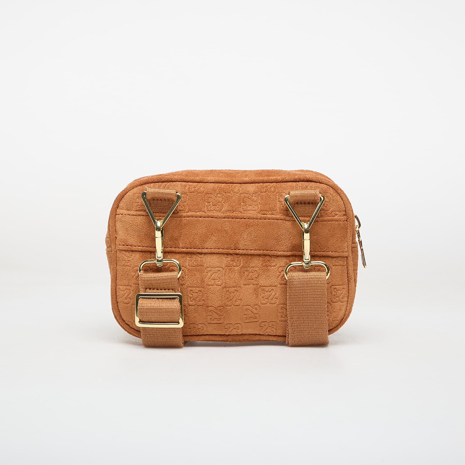 Vīriešu plecu somas Jordan Jam Suede Monogram Camera Bag Cognac