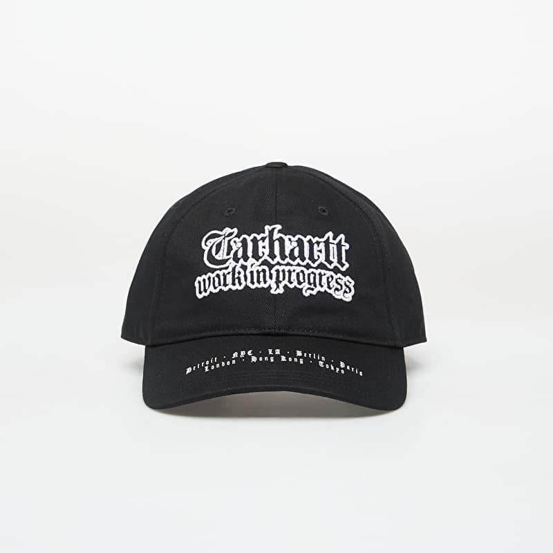 Čiapka Carhartt WIP World Tour Cap Black/ White