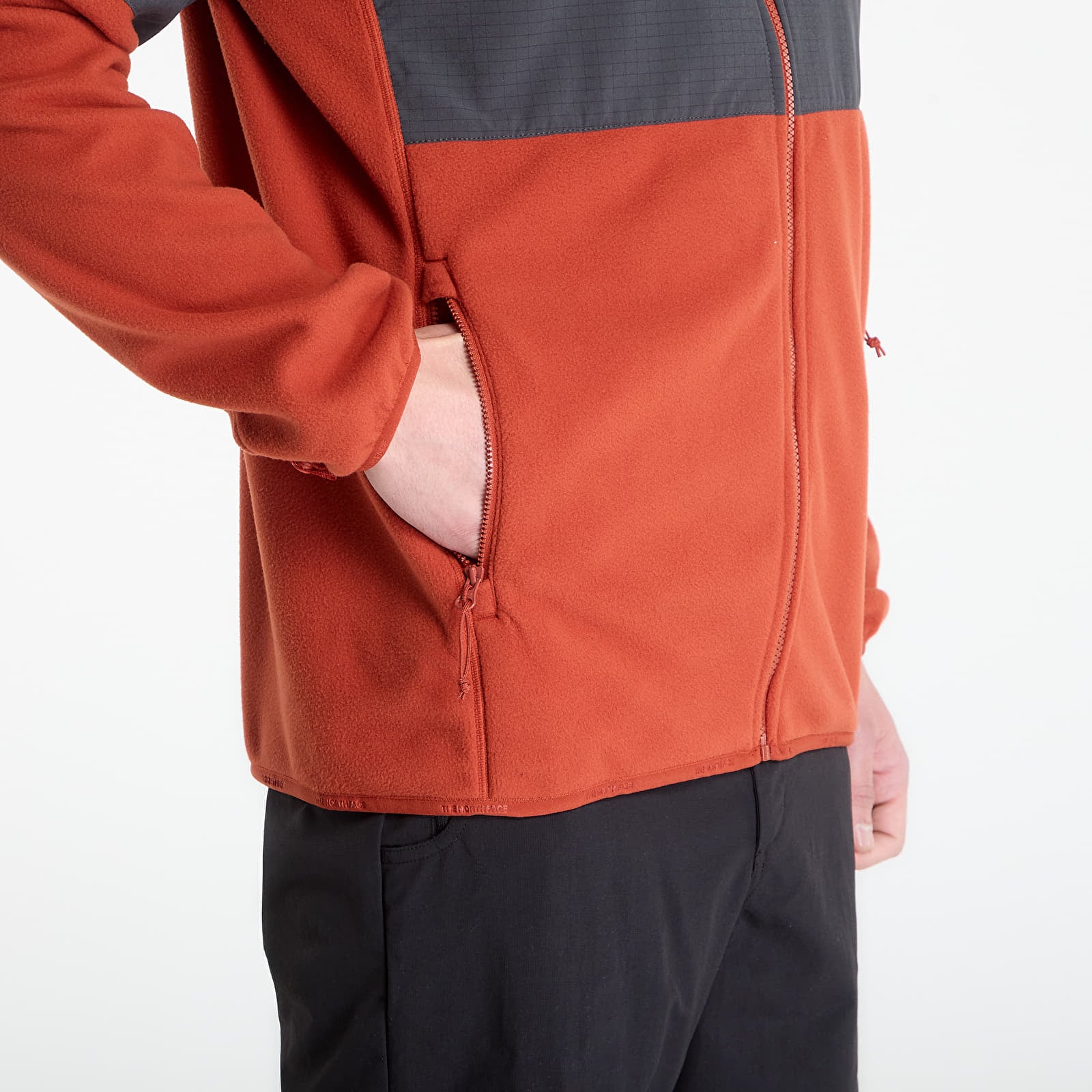 Herrenjacken The North Face Glacier Heavyweight Full Zip Jacket Iron Clay/ Asphalt Grey