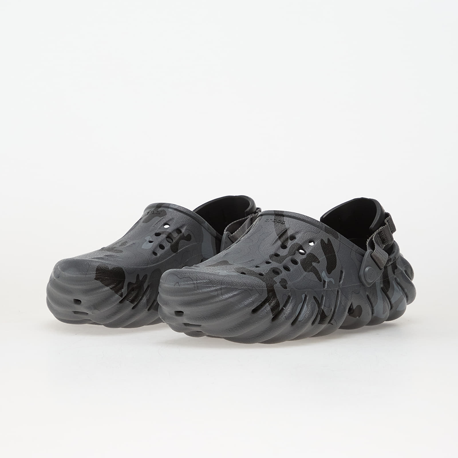 Men's sneakers and shoes Crocs Echo Duck Camo Clog Charcoal/Black
