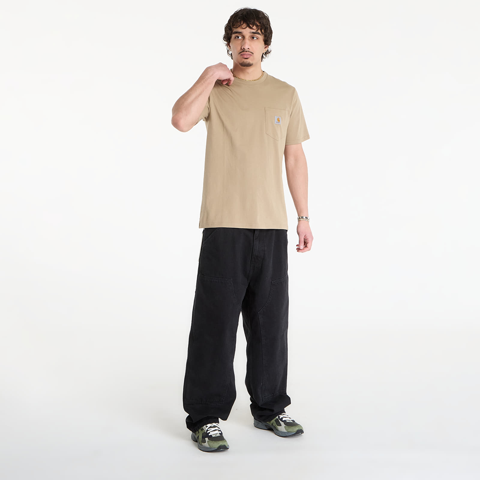 T-shirts för män Carhartt WIP S/S Pocket T-Shirt UNISEX Iroko