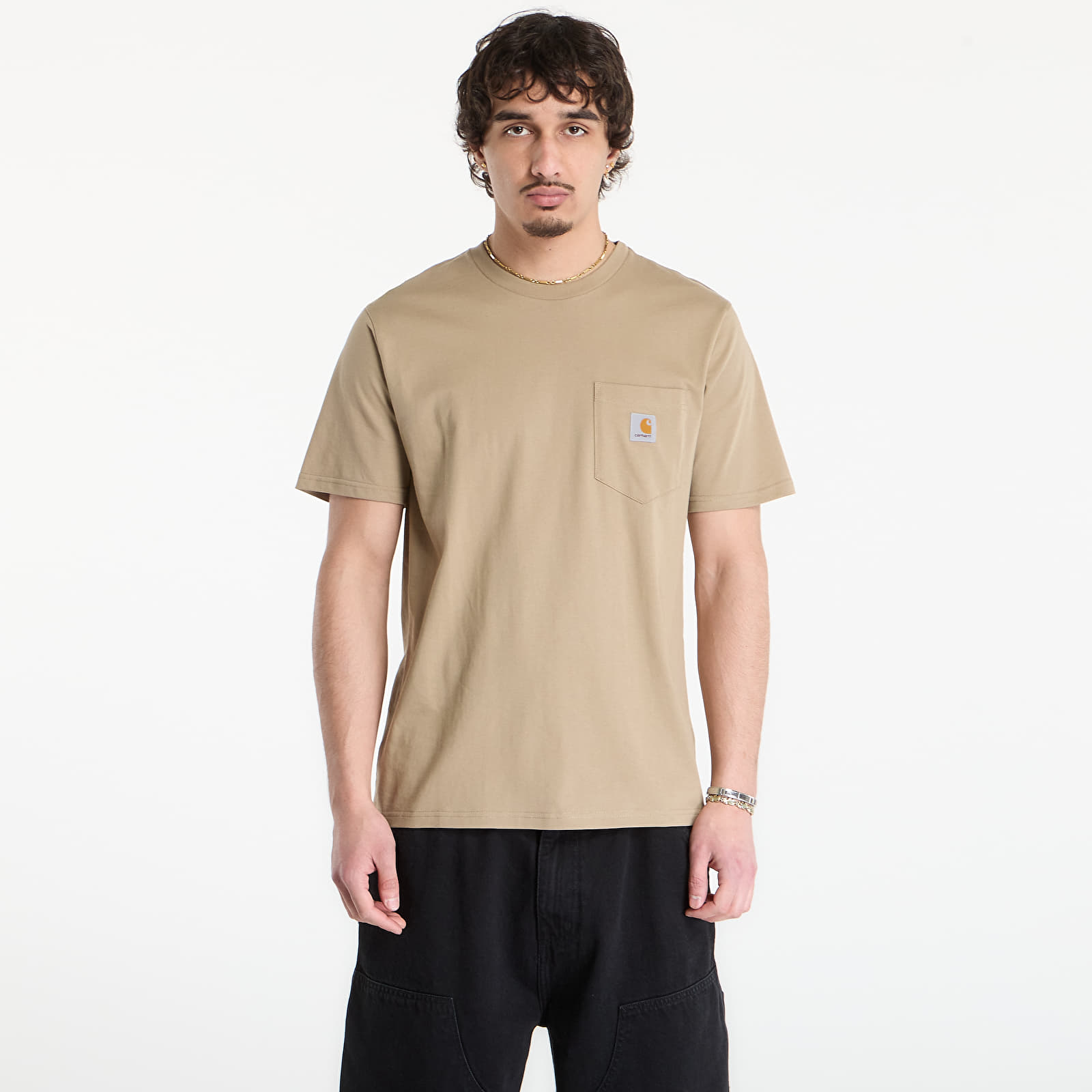 T-shirts för män Carhartt WIP S/S Pocket T-Shirt UNISEX Iroko