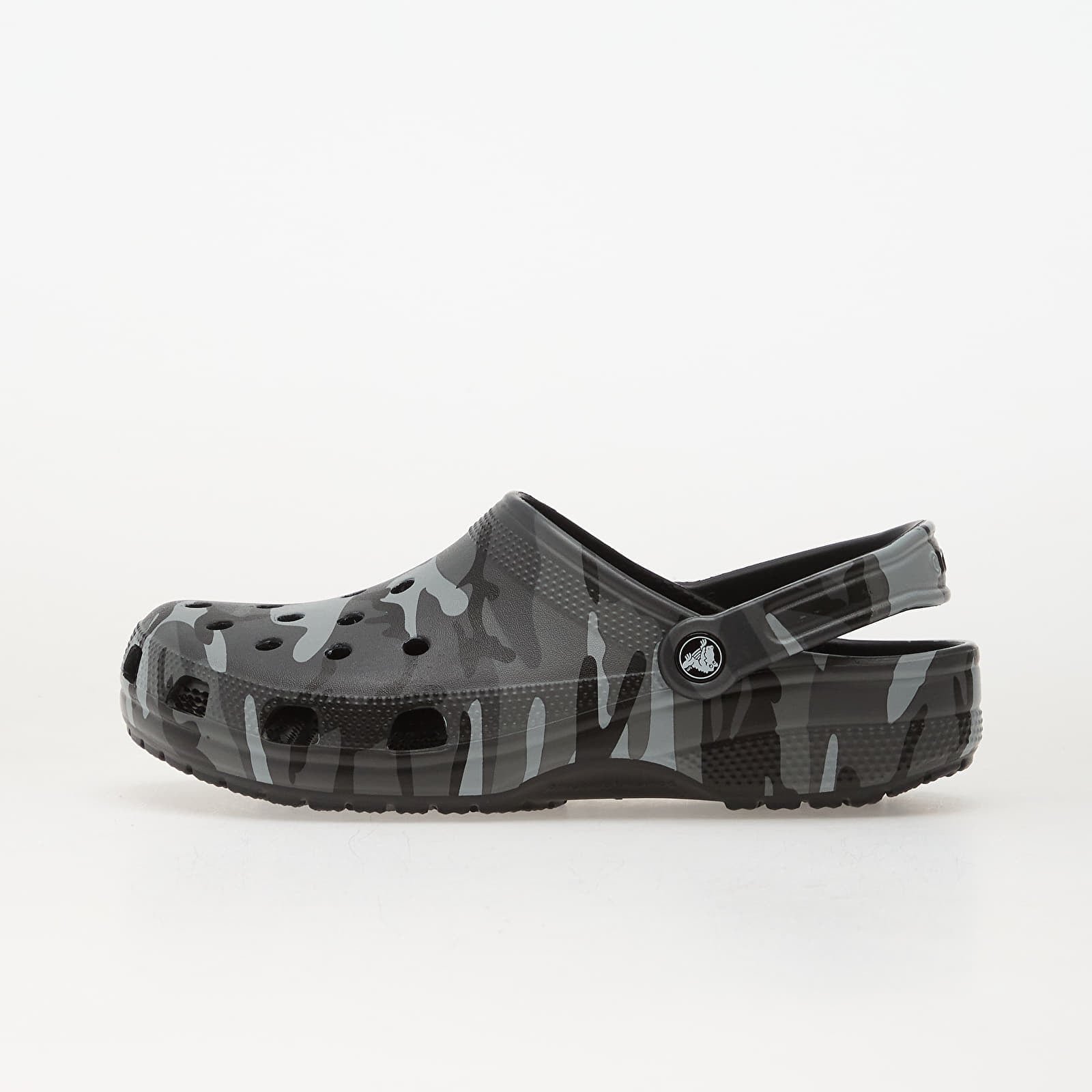 Miesten lenkkarit ja kengät Crocs Classic Camouflage Clog Black/Slate Grey