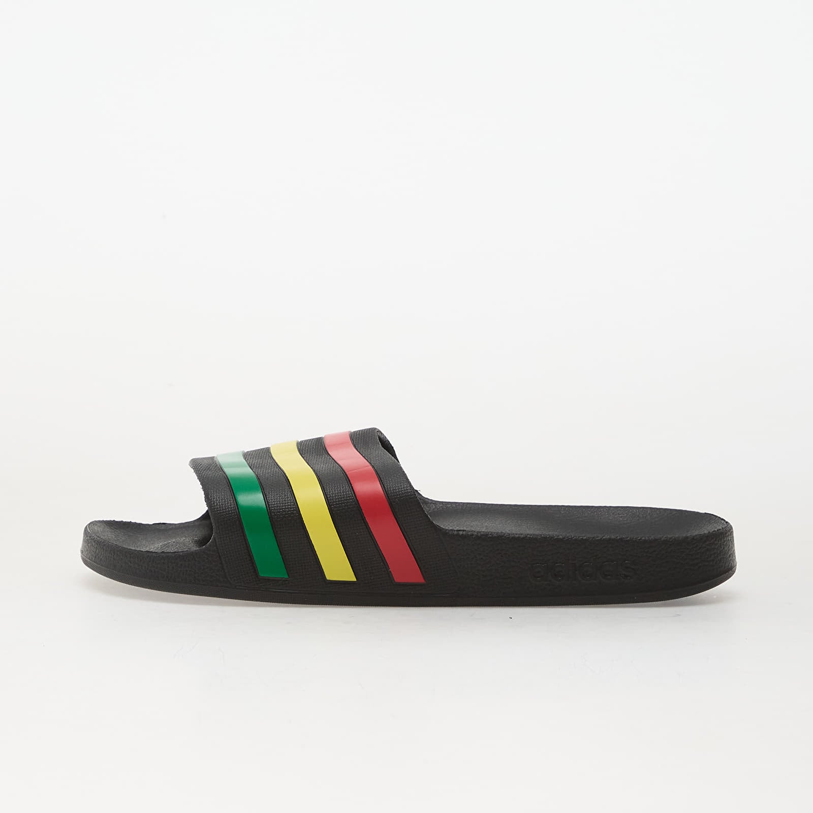Meeste tossud ja kingad adidas Adilette Aqua Slides Core Black/ Green/ Pure Ruby