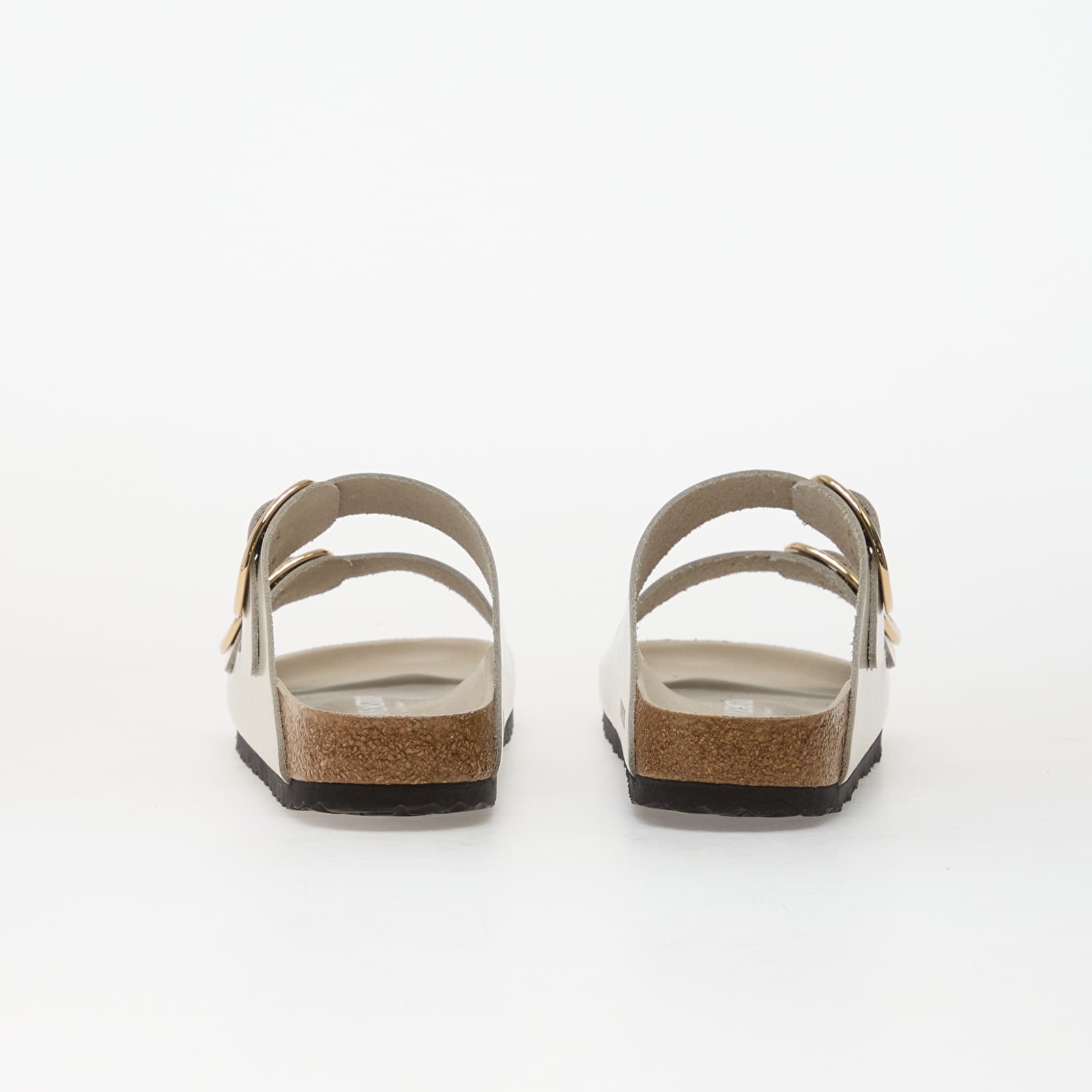 Naiste tossud ja kingad Birkenstock Arizona Big Buckle Natural Leather Patent Women High-Shine Oyster