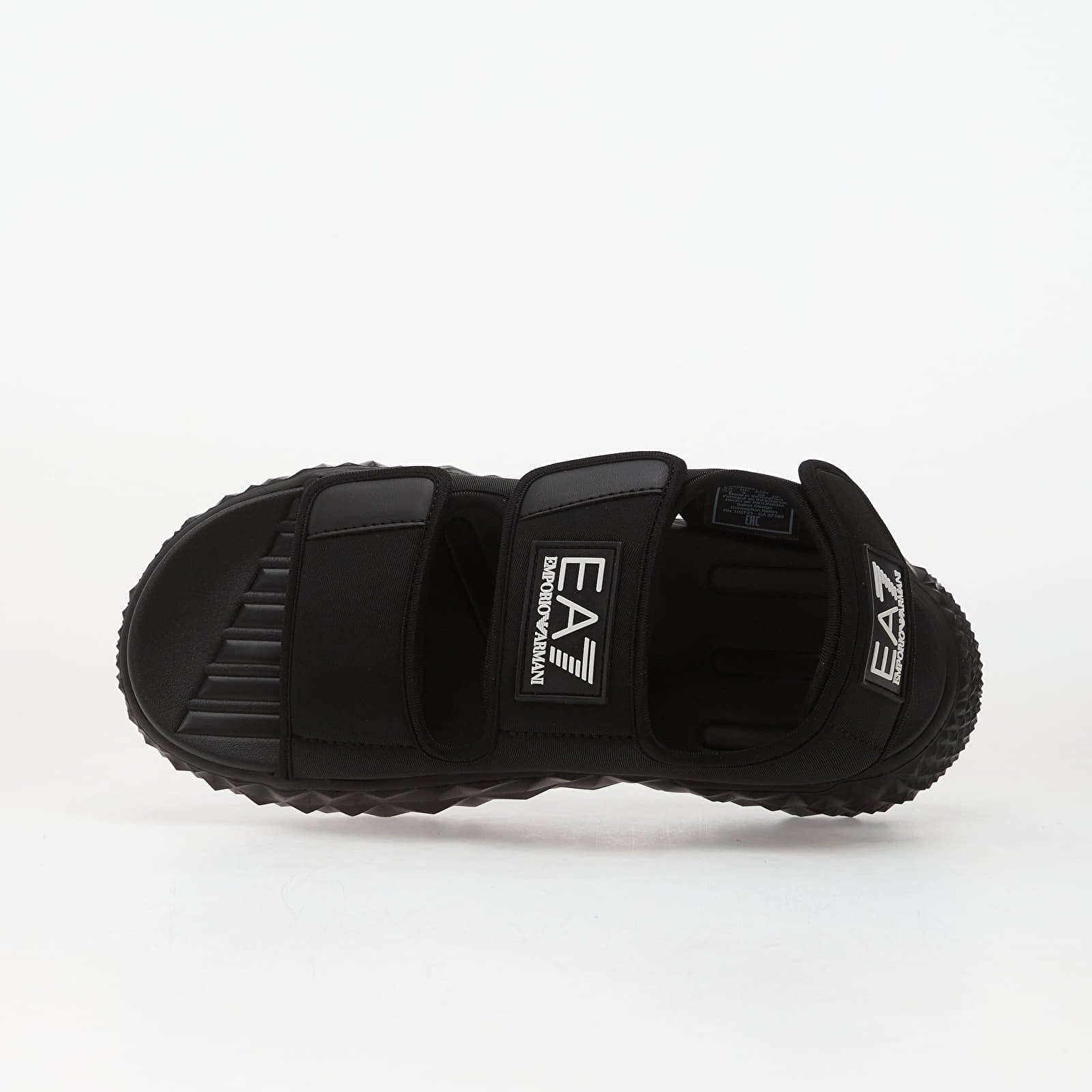 Miesten lenkkarit ja kengät EA7 Emporio Armani Kombat Sandal Triple Black/ White