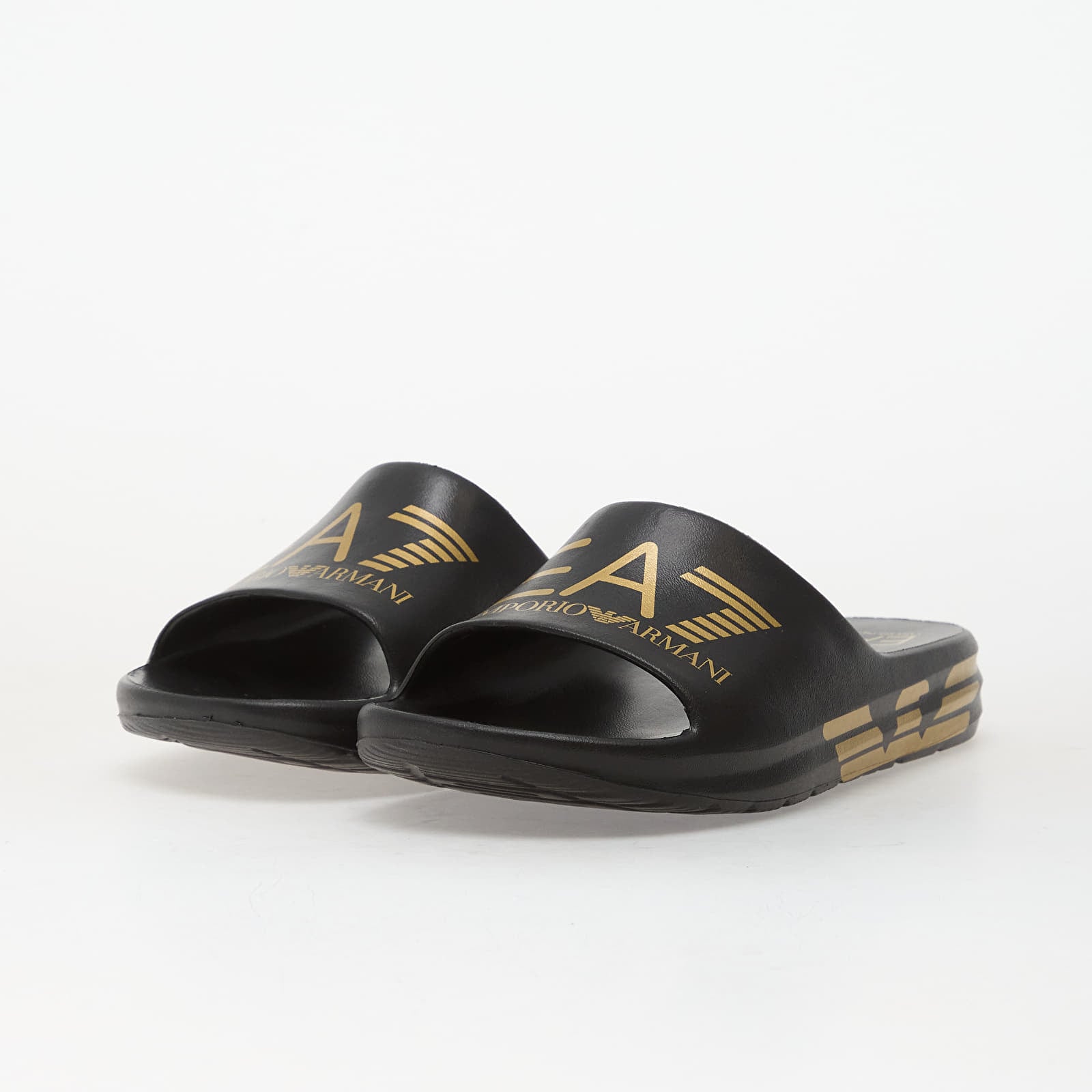Buty męskie EA7 Emporio Armani Slipper Crusher Black/ Gold