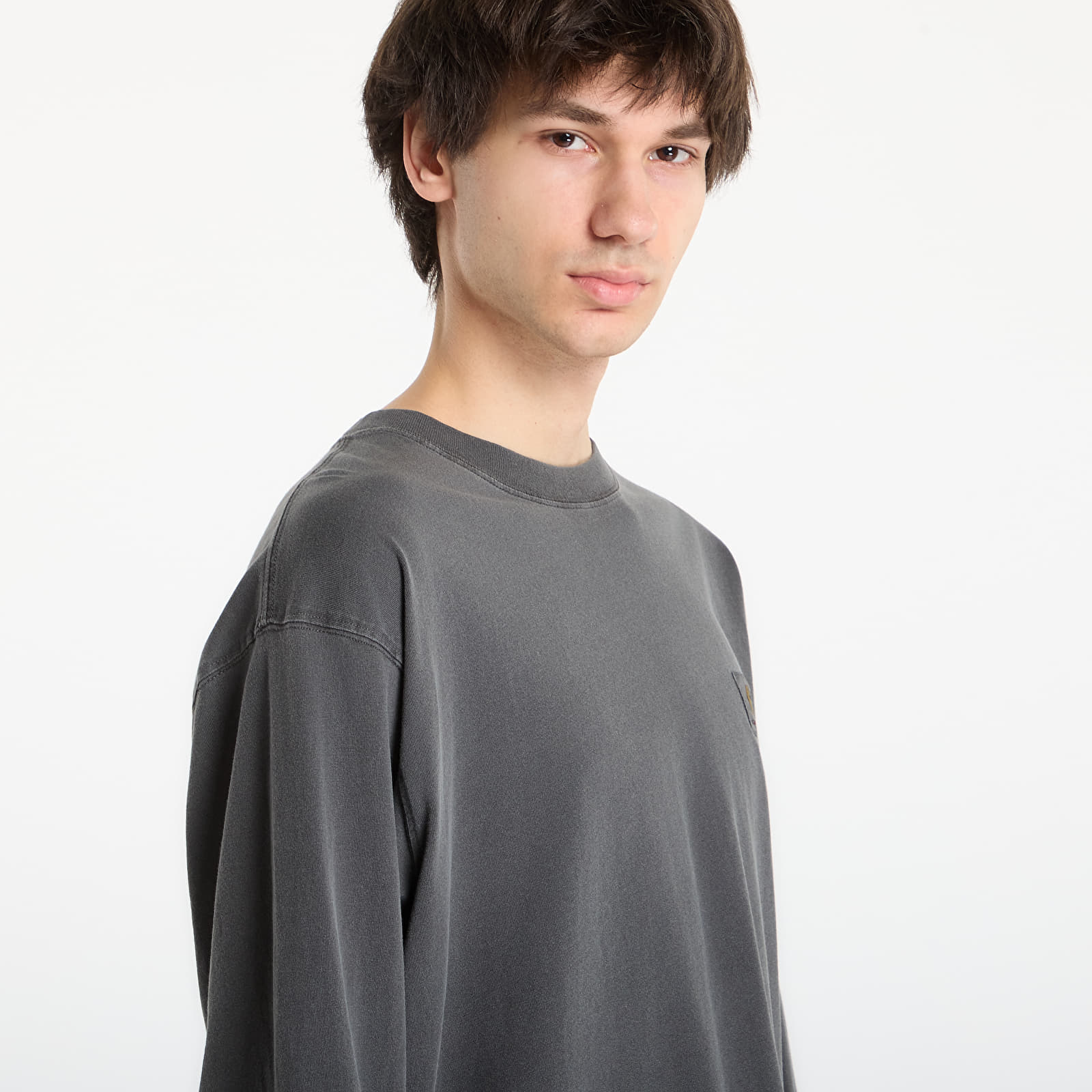 Чоловічі футболки Carhartt WIP L/S Nelson T-Shirt UNISEX Black