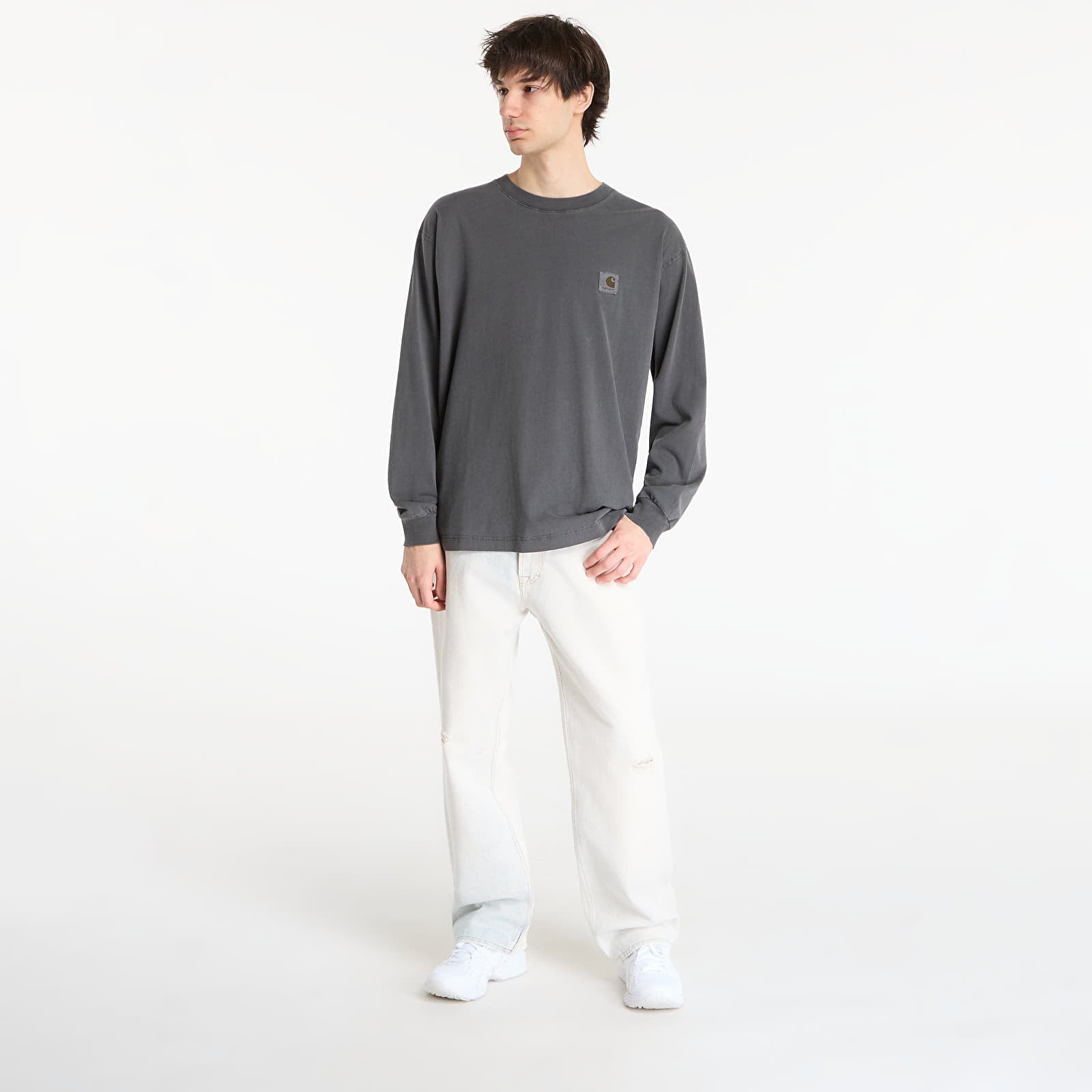 Чоловічі футболки Carhartt WIP L/S Nelson T-Shirt UNISEX Black