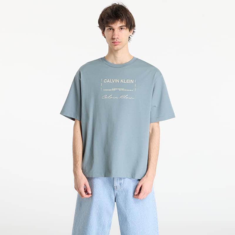 Marškinėliai Calvin Klein Jeans 16S April Graphic Se Tee Gray