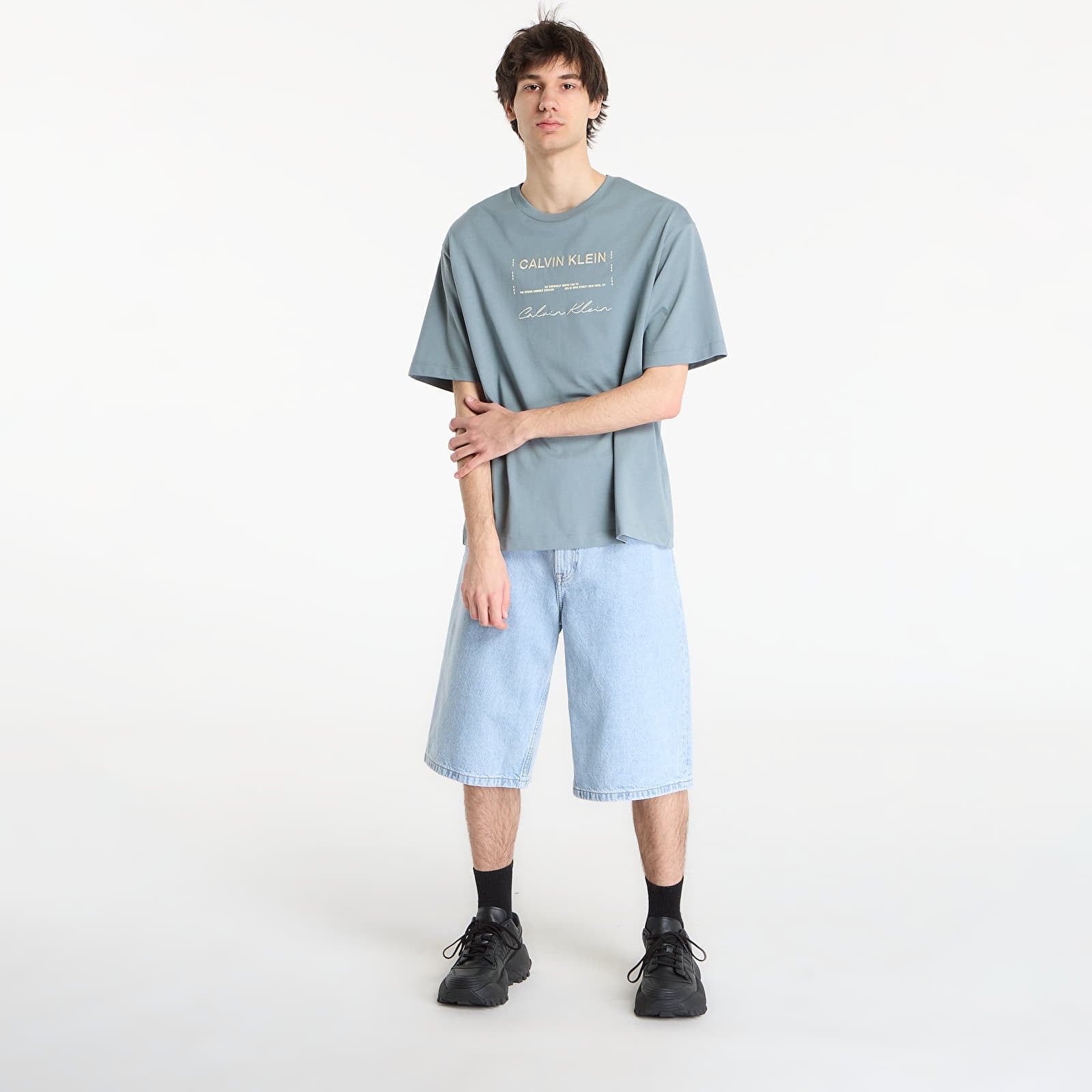 Pánská trička Calvin Klein Jeans 16S April Graphic Se Tee Gray