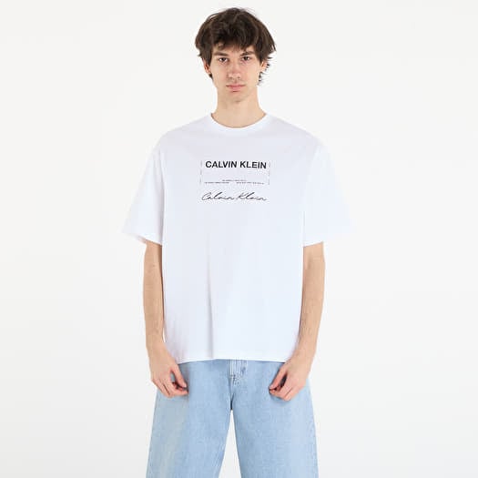 T-paita Calvin Klein Jeans 16S April Graphic Se Tee White
