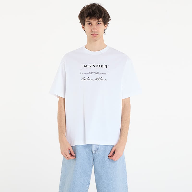 T-shirt Calvin Klein Jeans 16S April Graphic Se Tee White