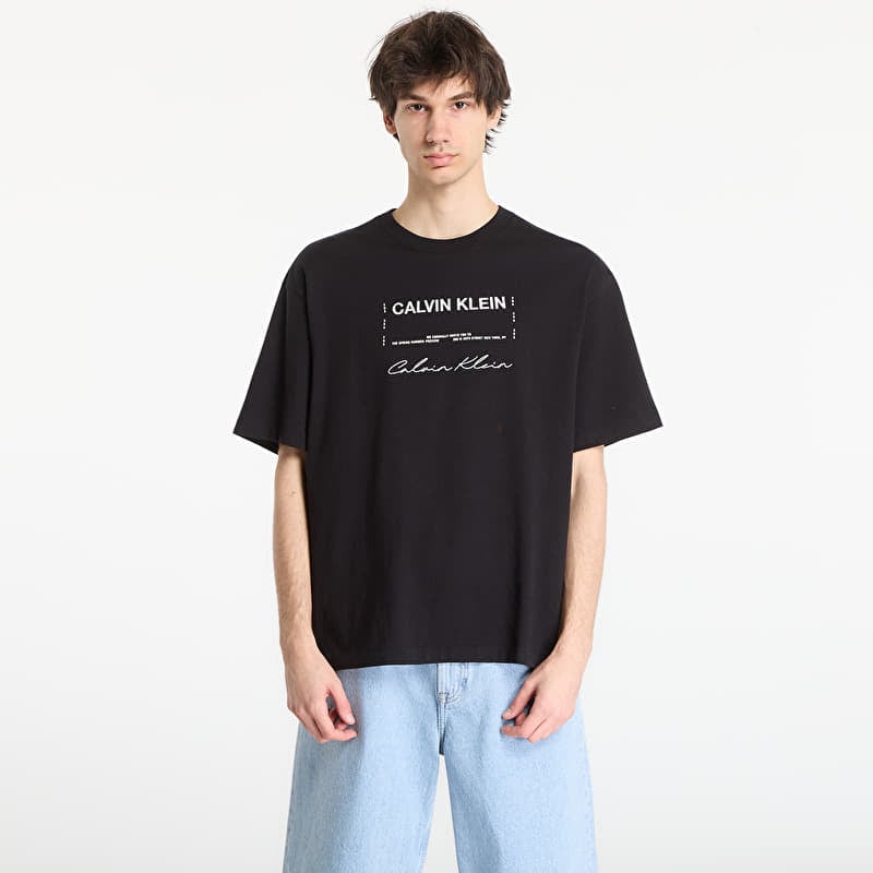Tričko Calvin Klein Jeans 16S April Graphic Se Tee Black